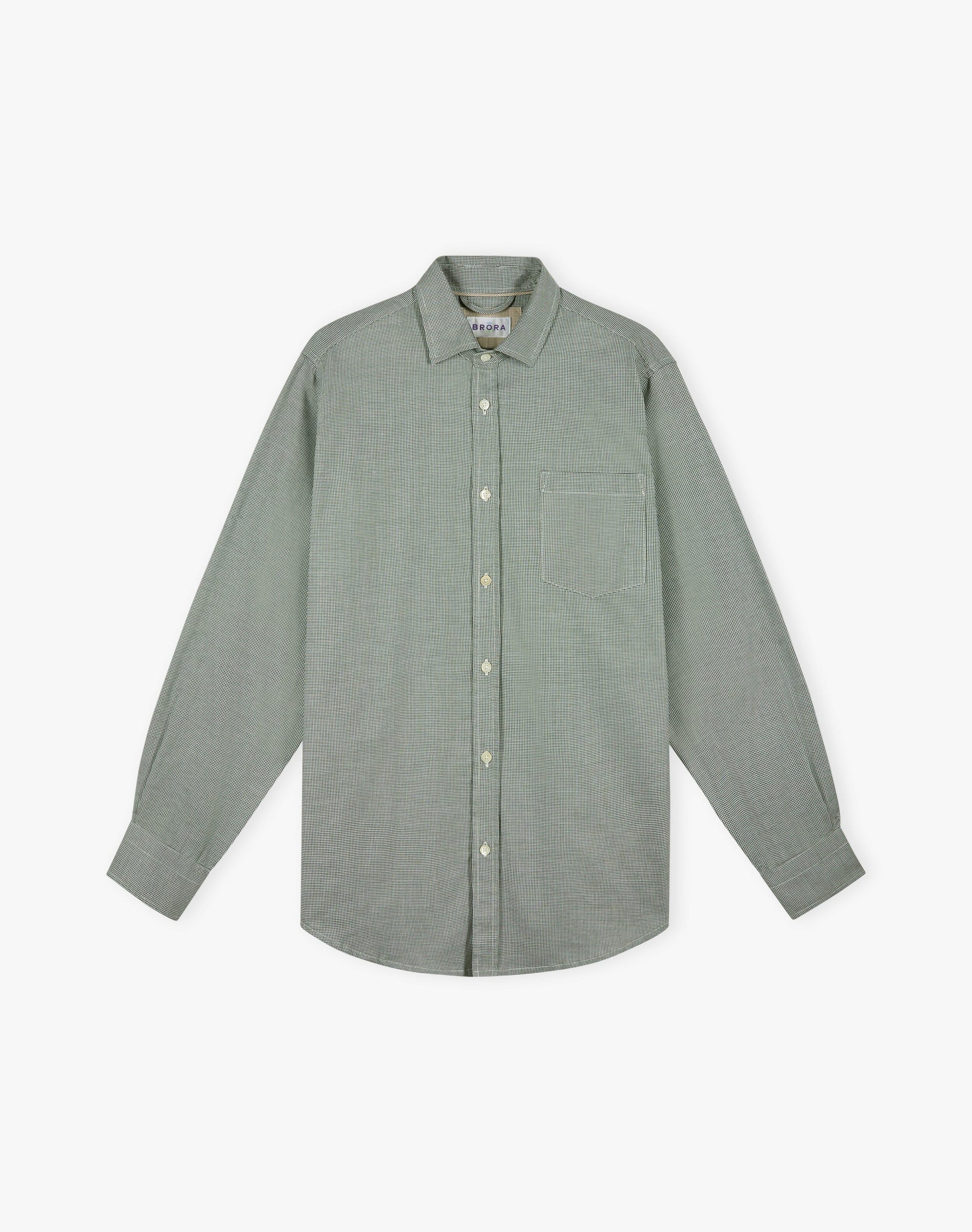Mini Houndstooth Cotton Shirt