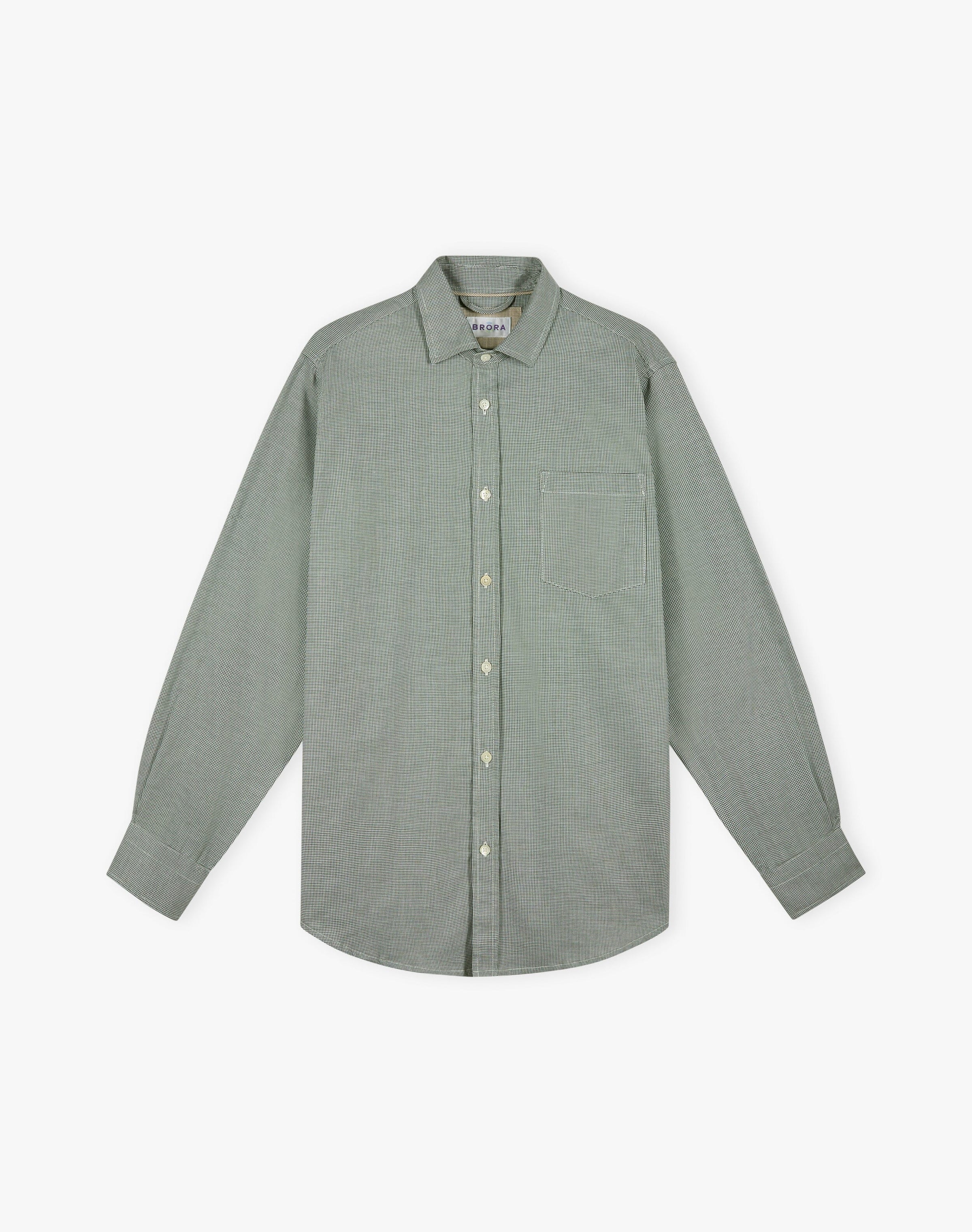 Mini Houndstooth Cotton Shirt