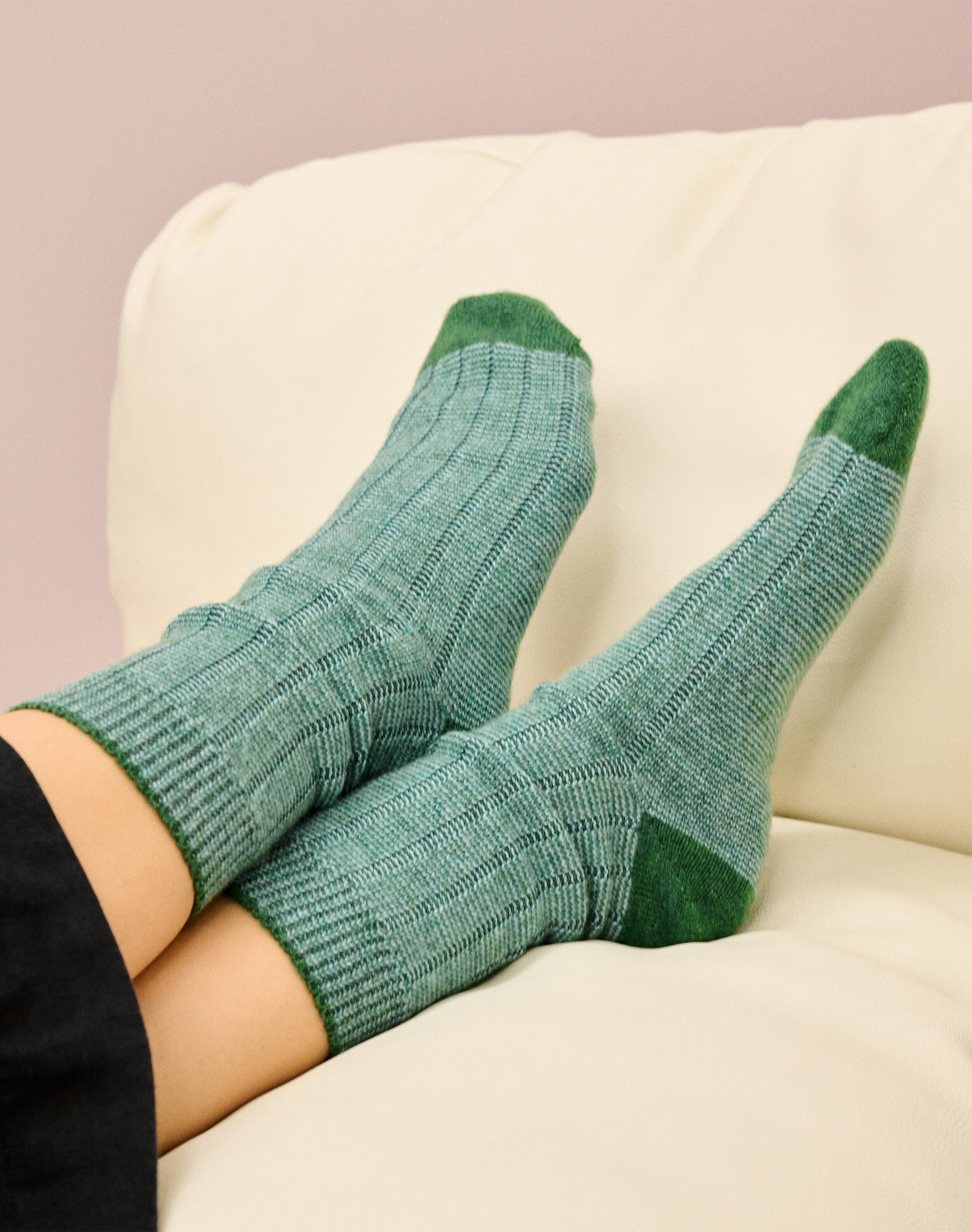 Women's Cashmere Stripy Socks