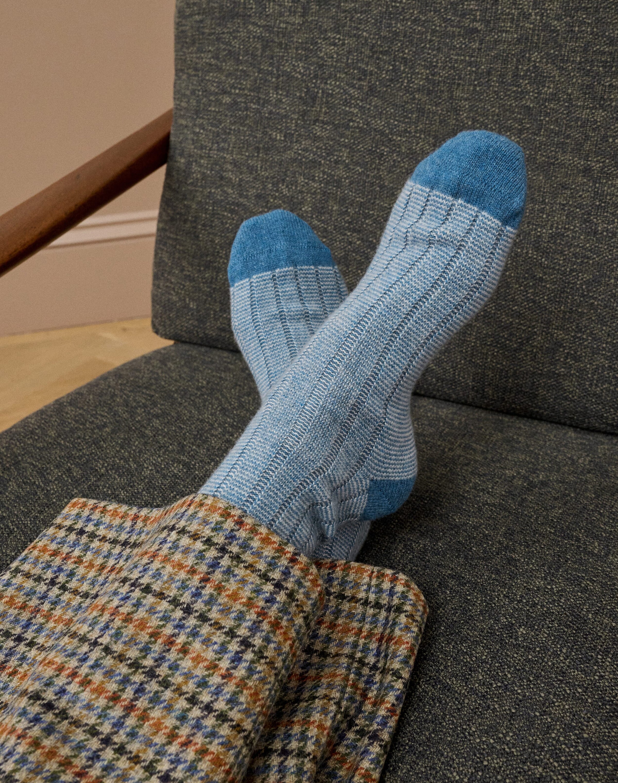 Women's Cashmere Stripy Socks