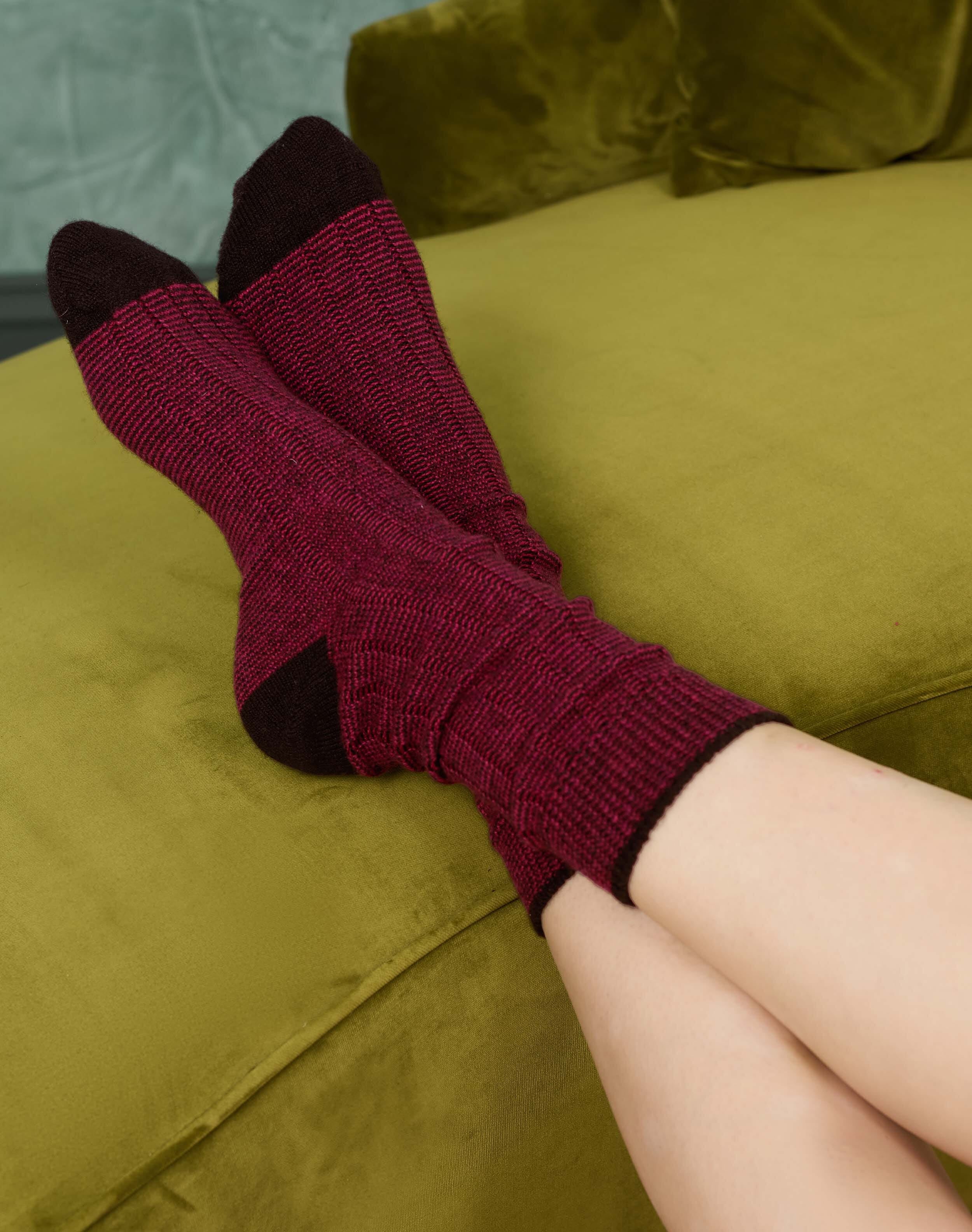 Women's Cashmere Stripy Socks