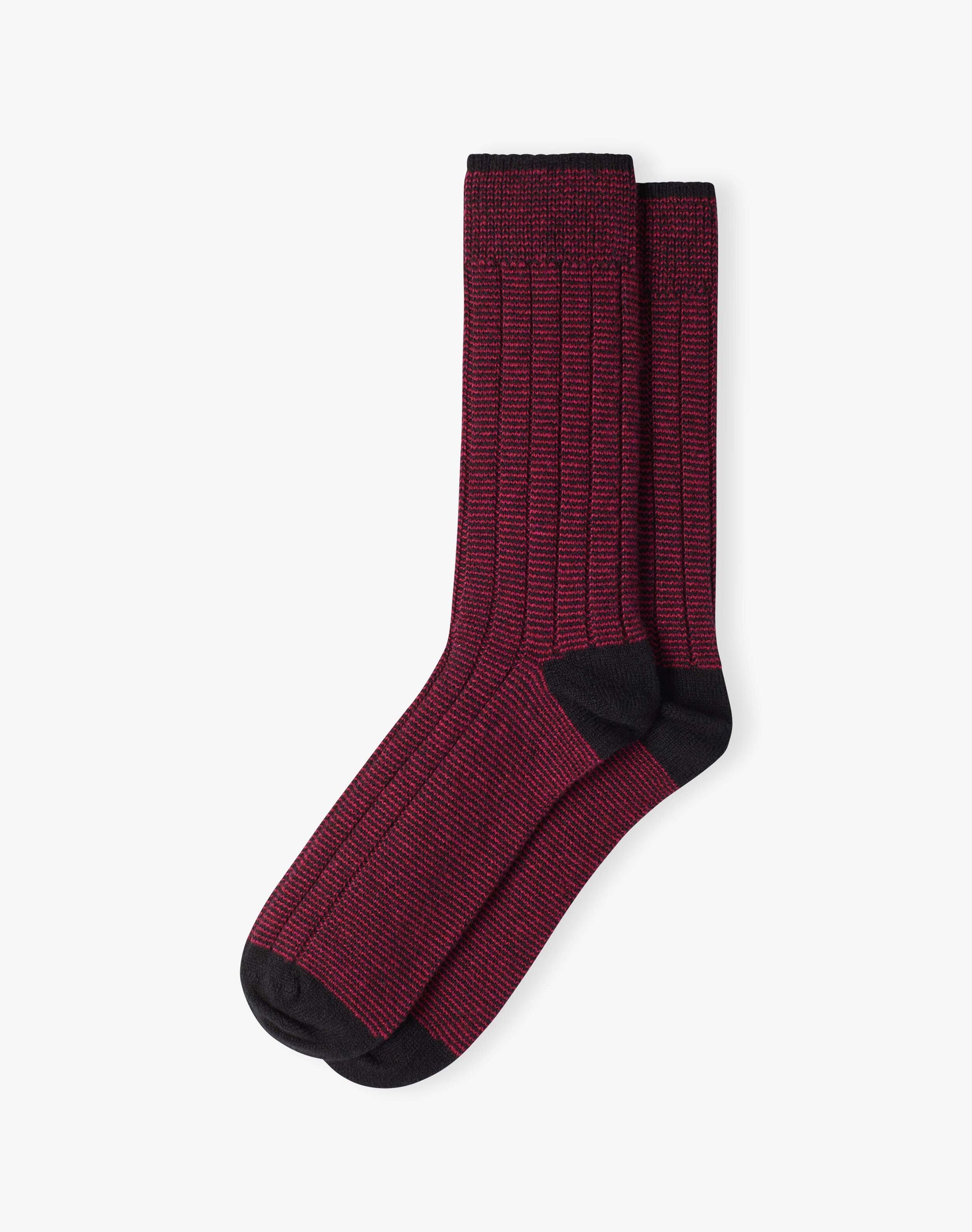 Women's Cashmere Stripy Socks