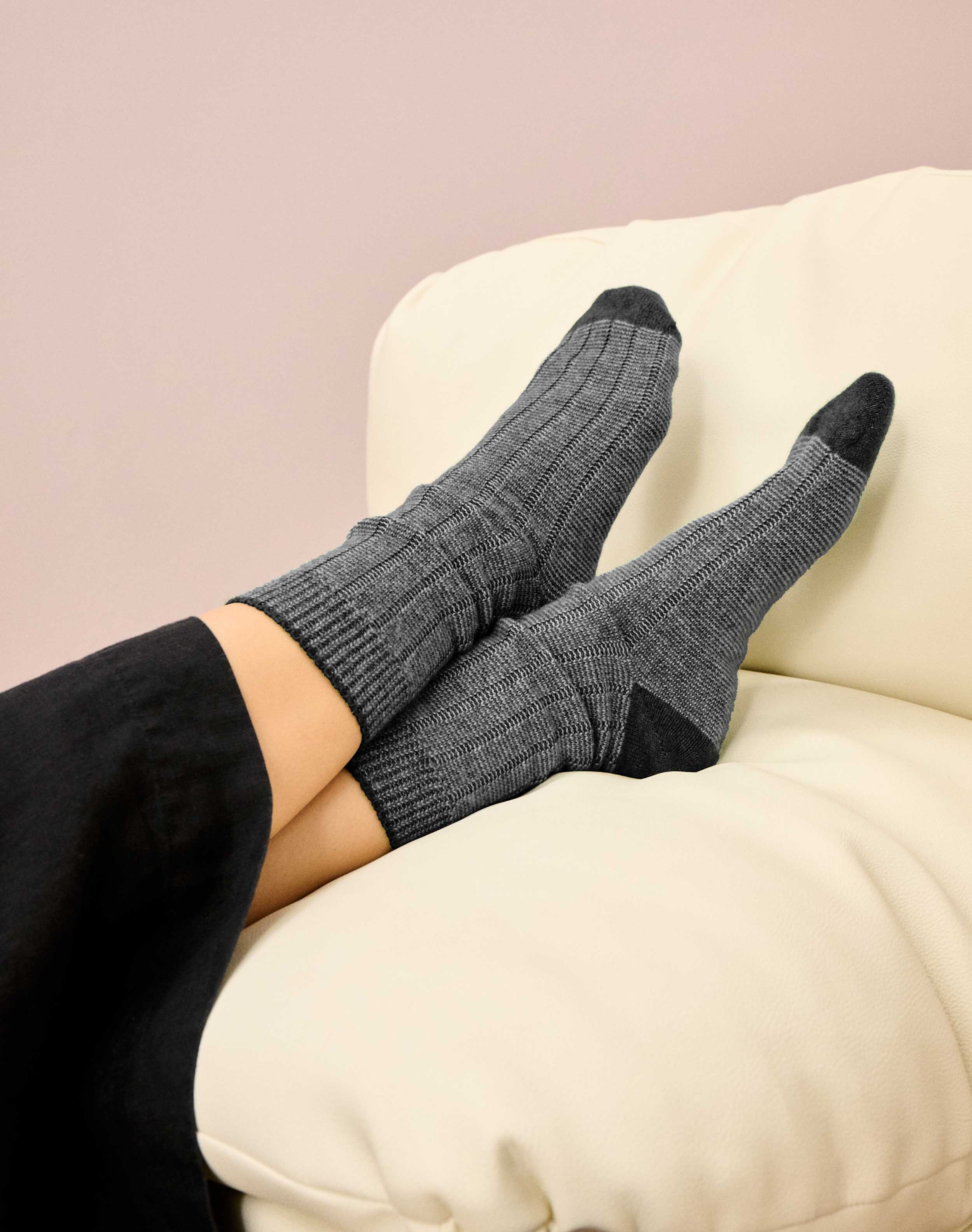 Women's Cashmere Stripy Socks