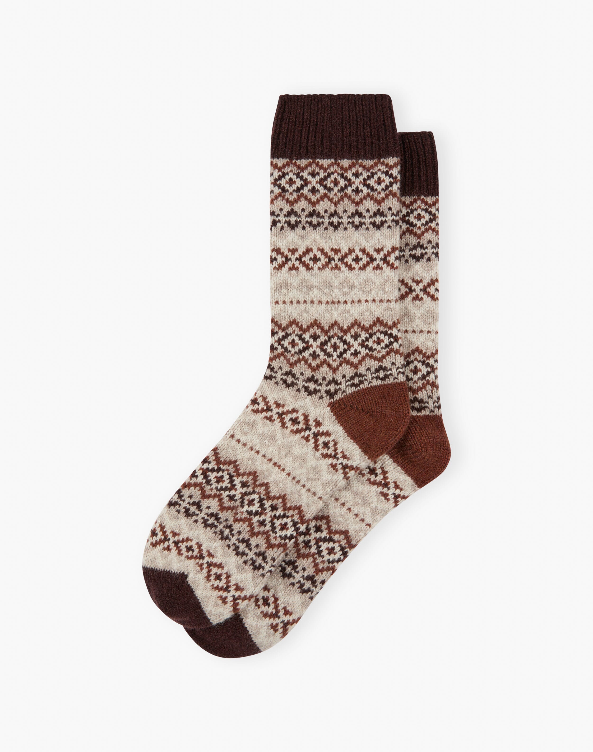 Women's Cashmere Fair Isle Socks