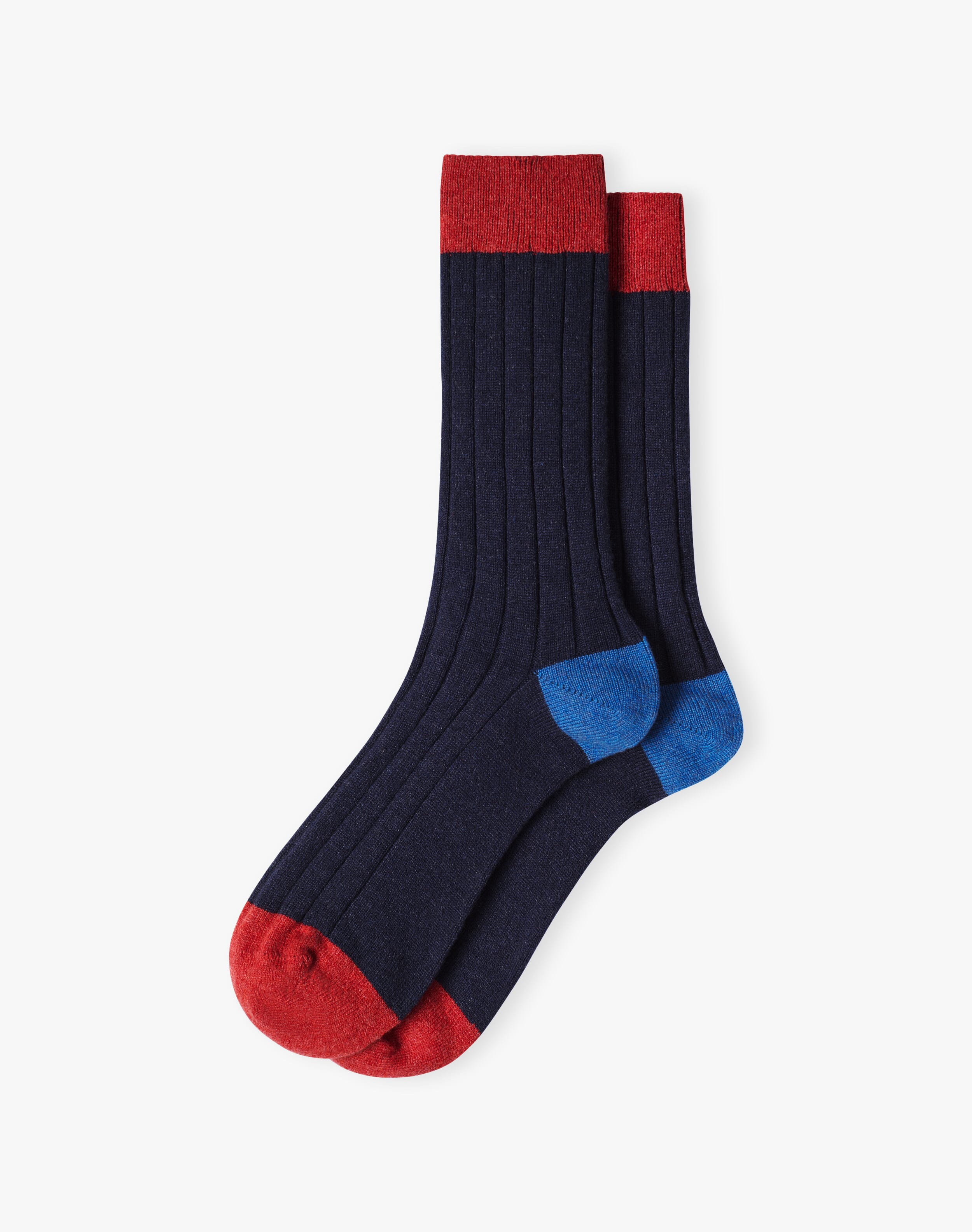 Men's Cashmere Patch Socks