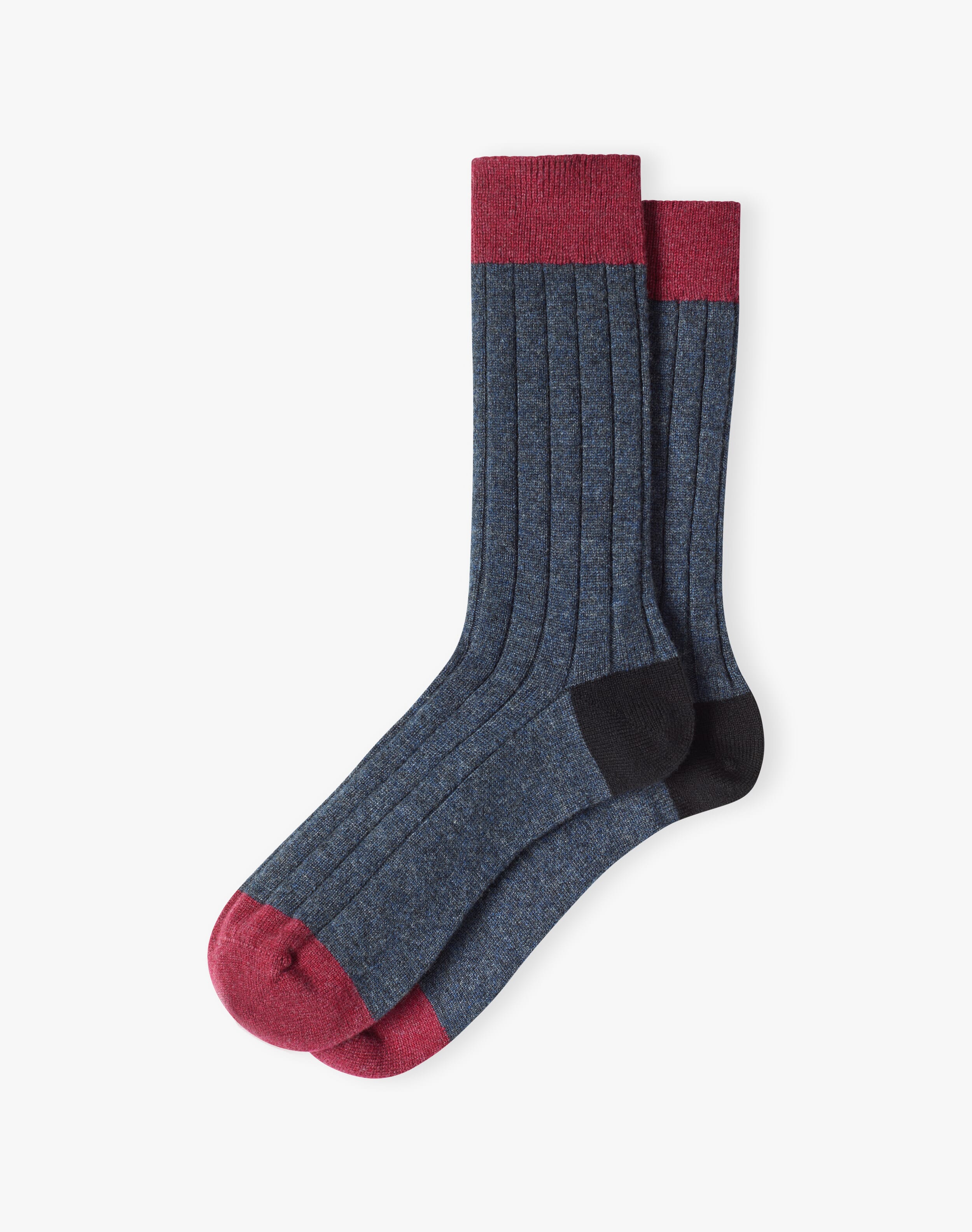 Men's Cashmere Patch Socks