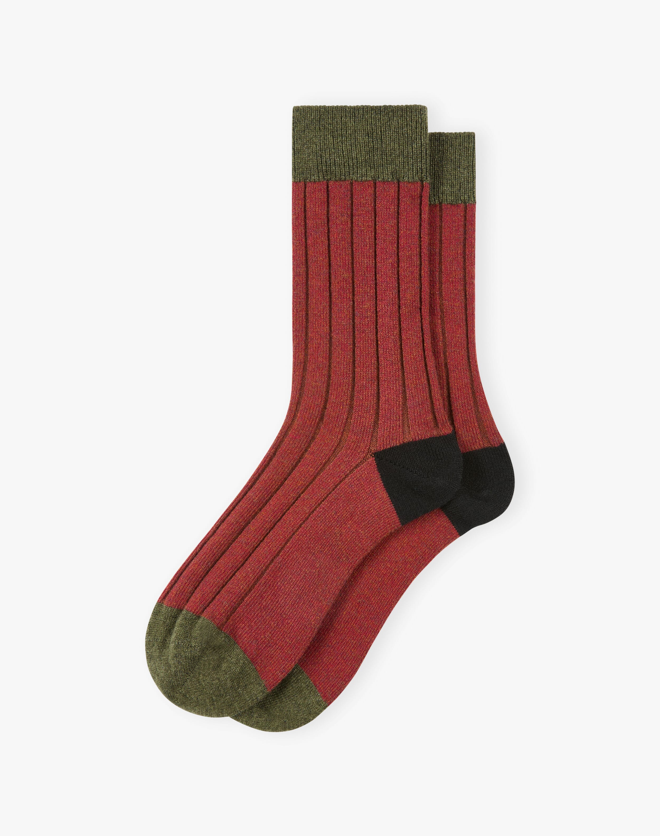 Men's Cashmere Patch Socks
