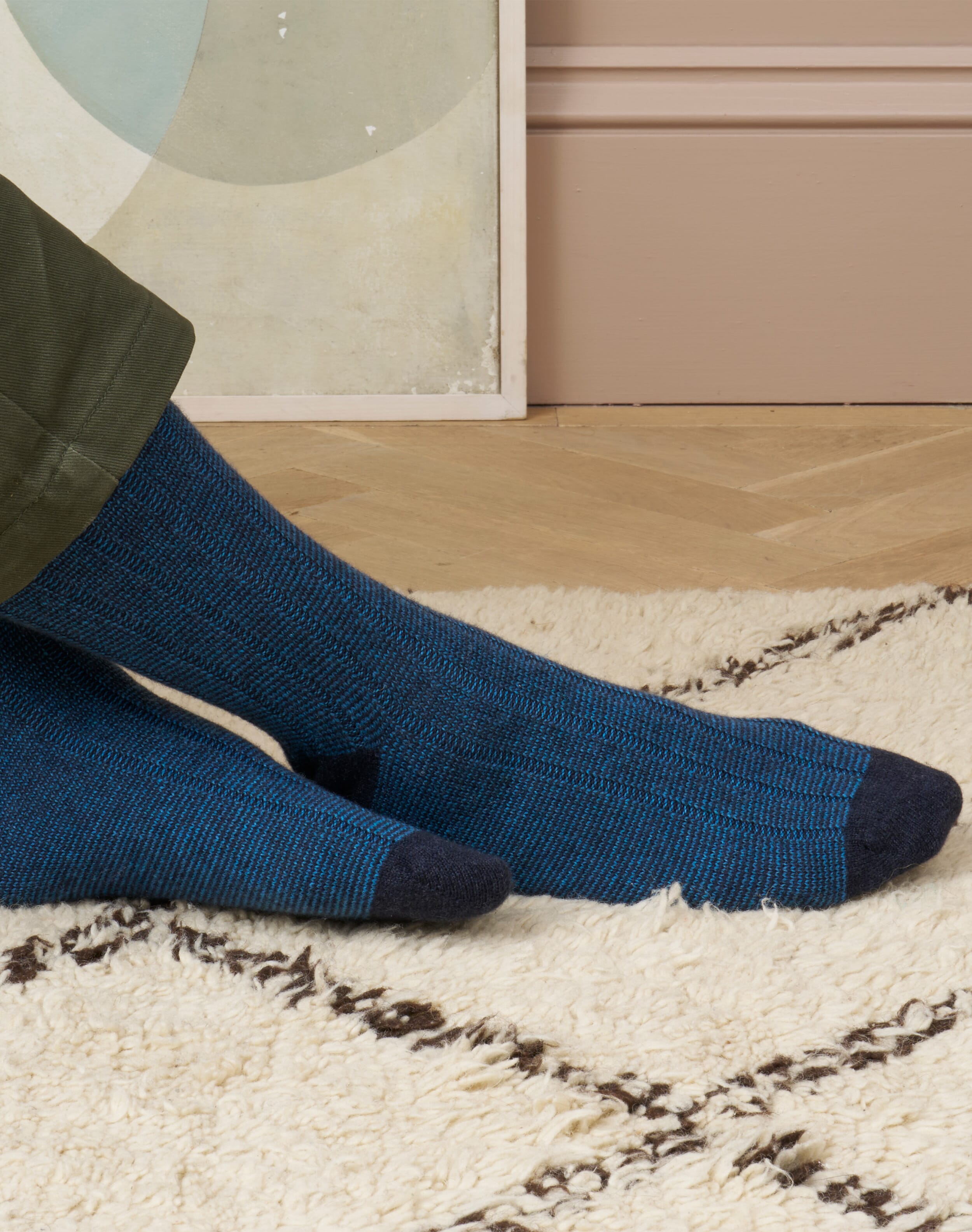 Men's Cashmere Stripy Socks