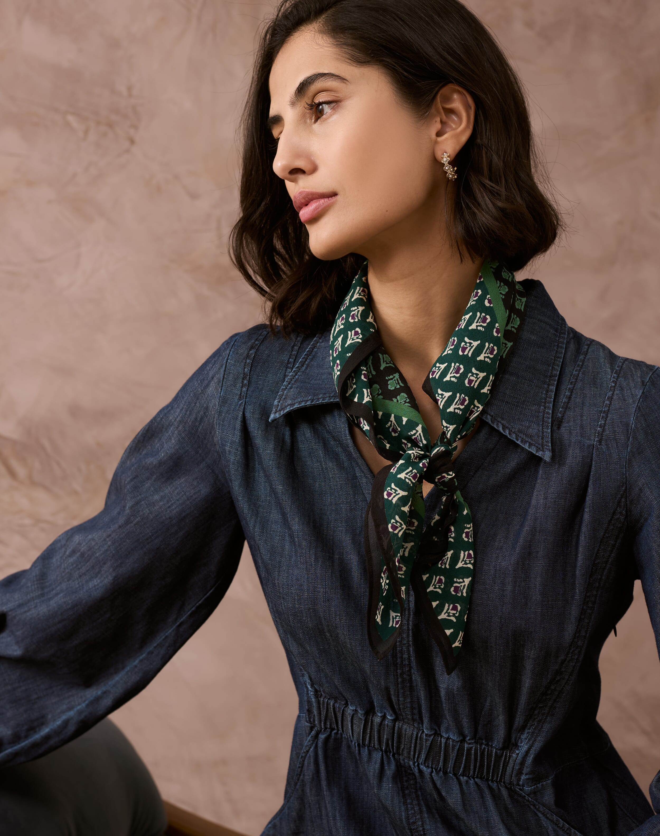 Silk Patchwork Square