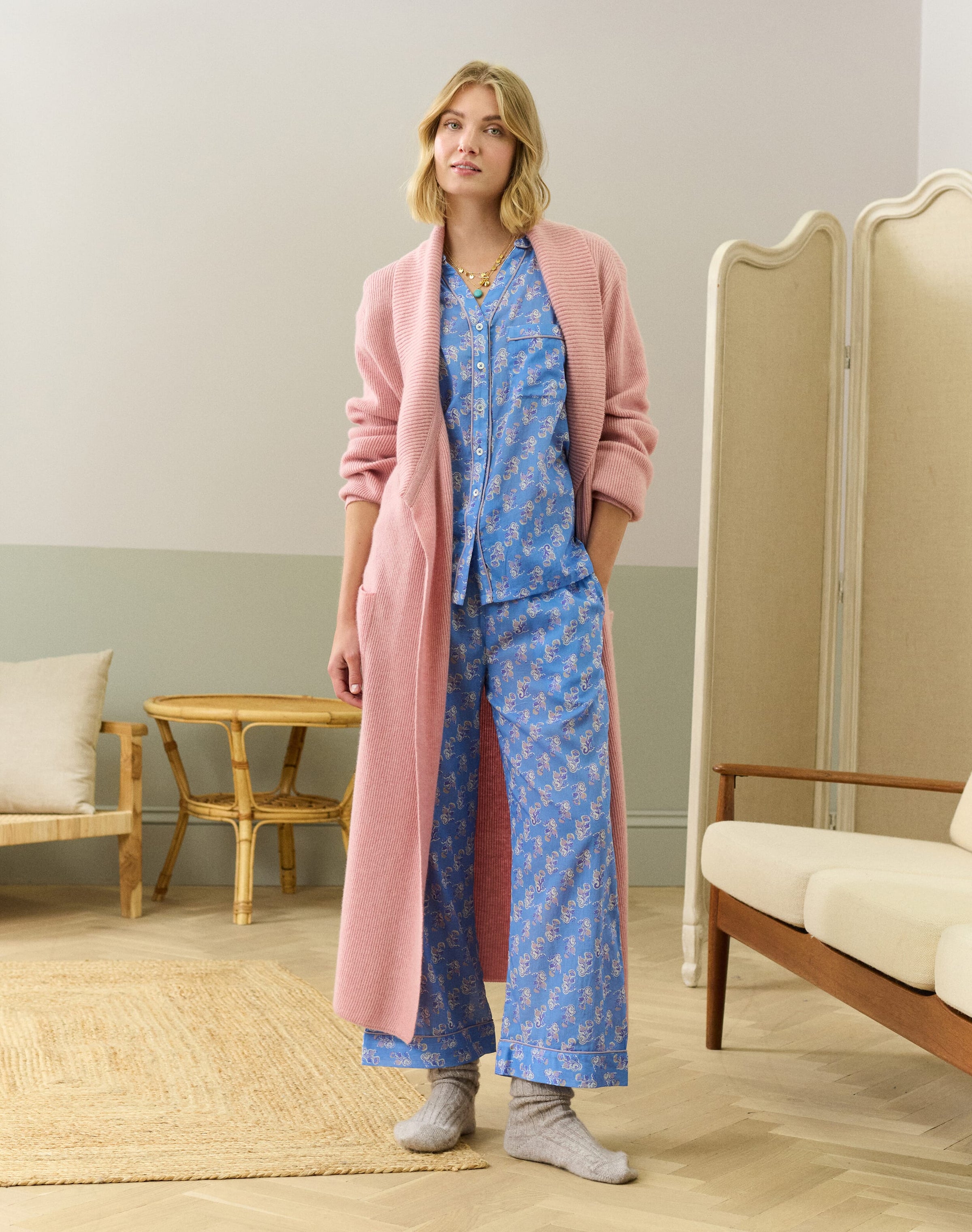 Organic Cotton Block Print Pyjamas