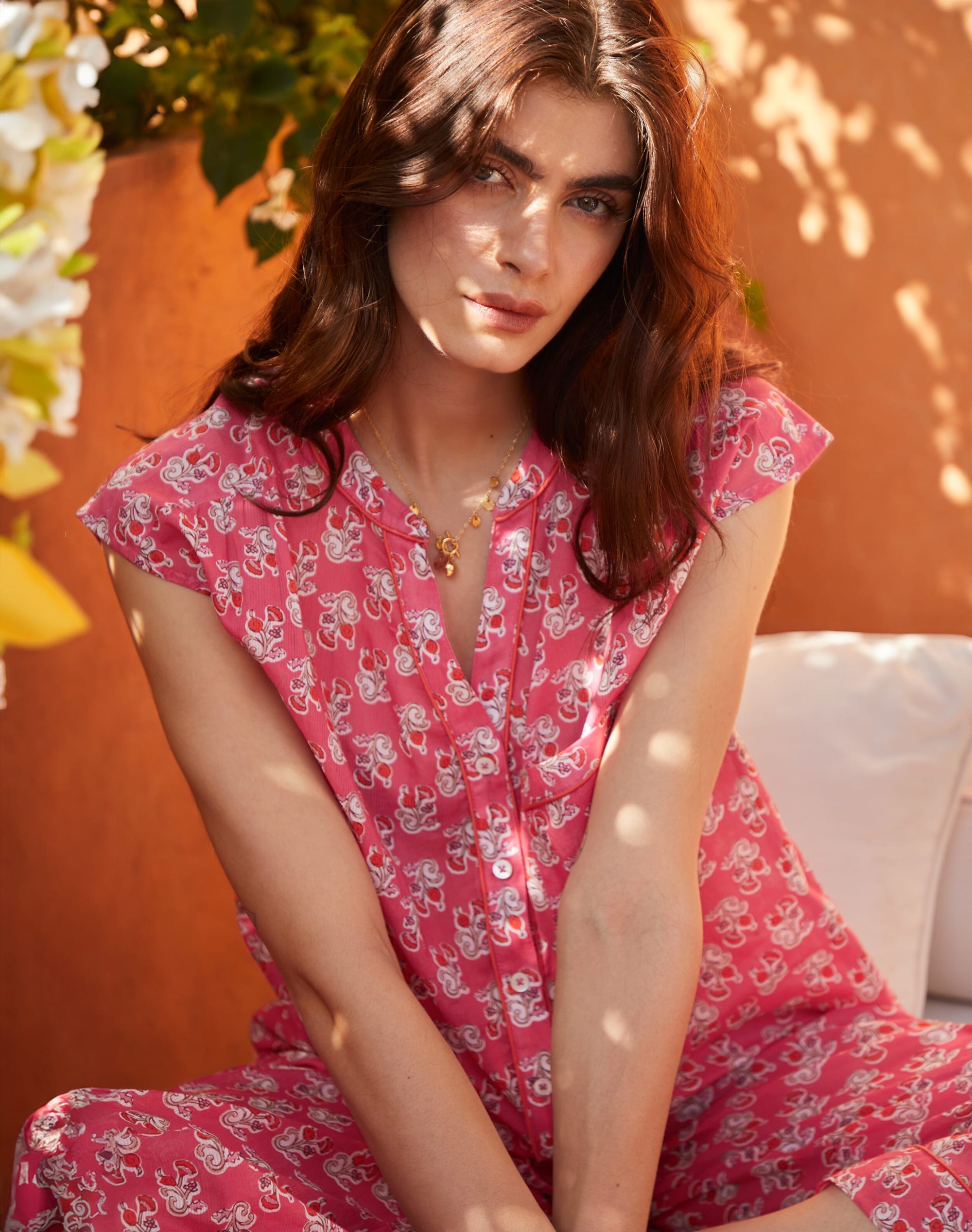 Organic Cotton Block Print Pyjamas