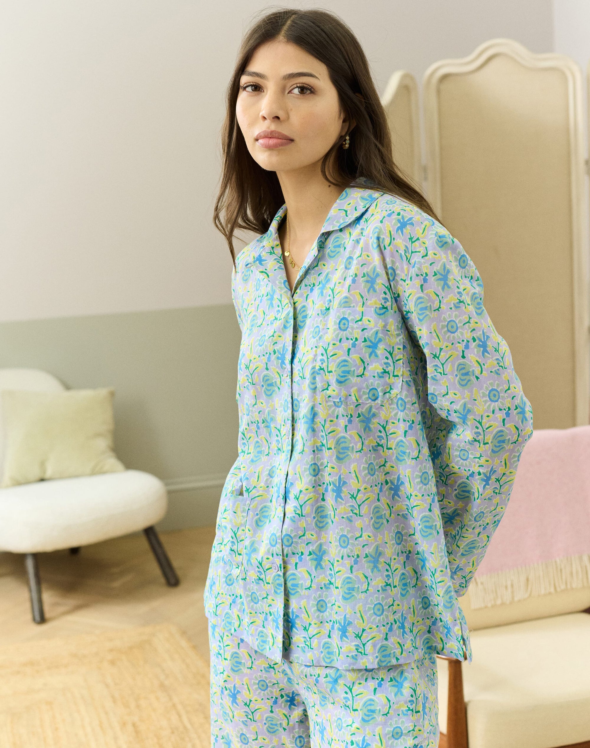 Organic Cotton Botanical Print Pyjamas