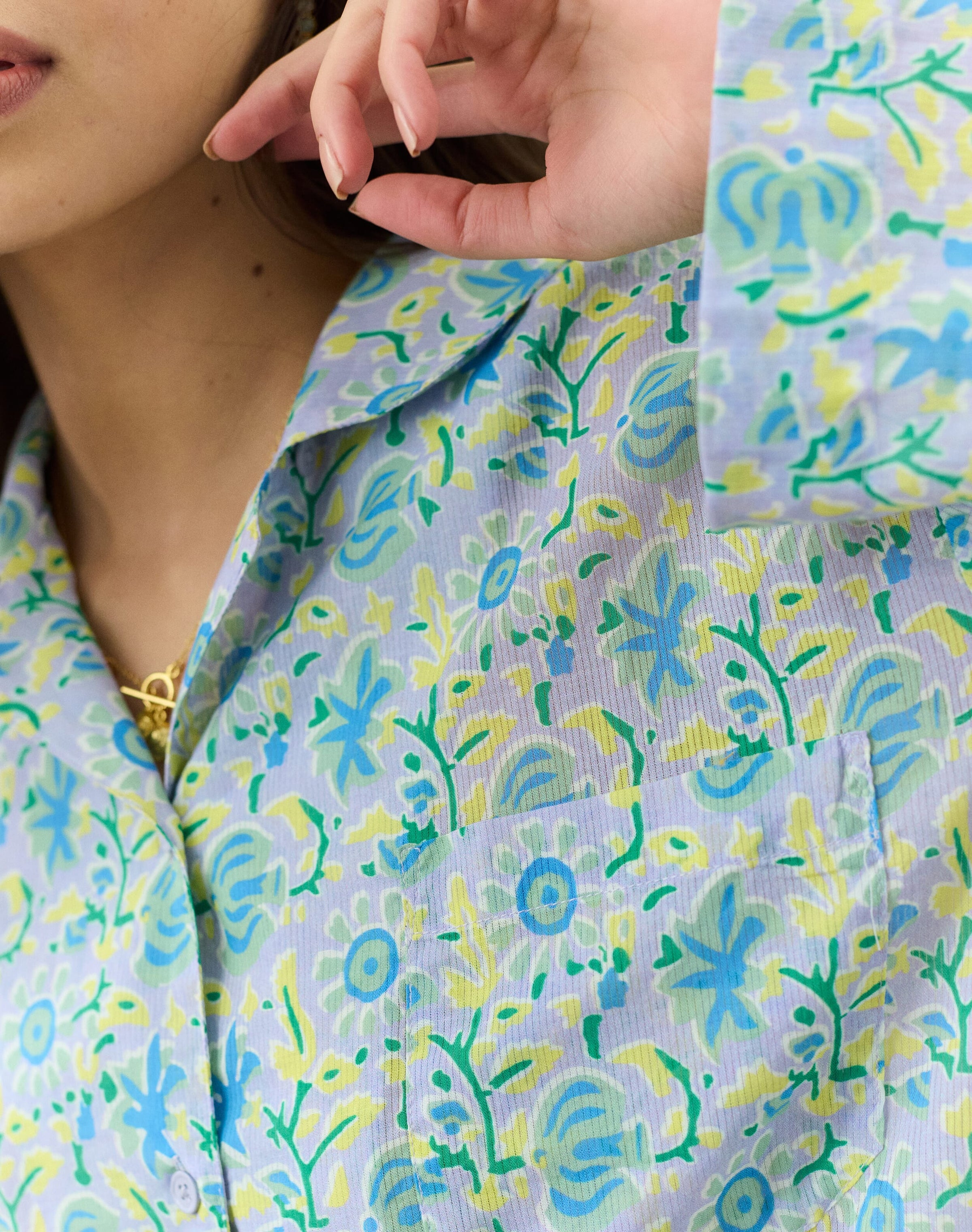 Organic Cotton Botanical Print Pyjamas