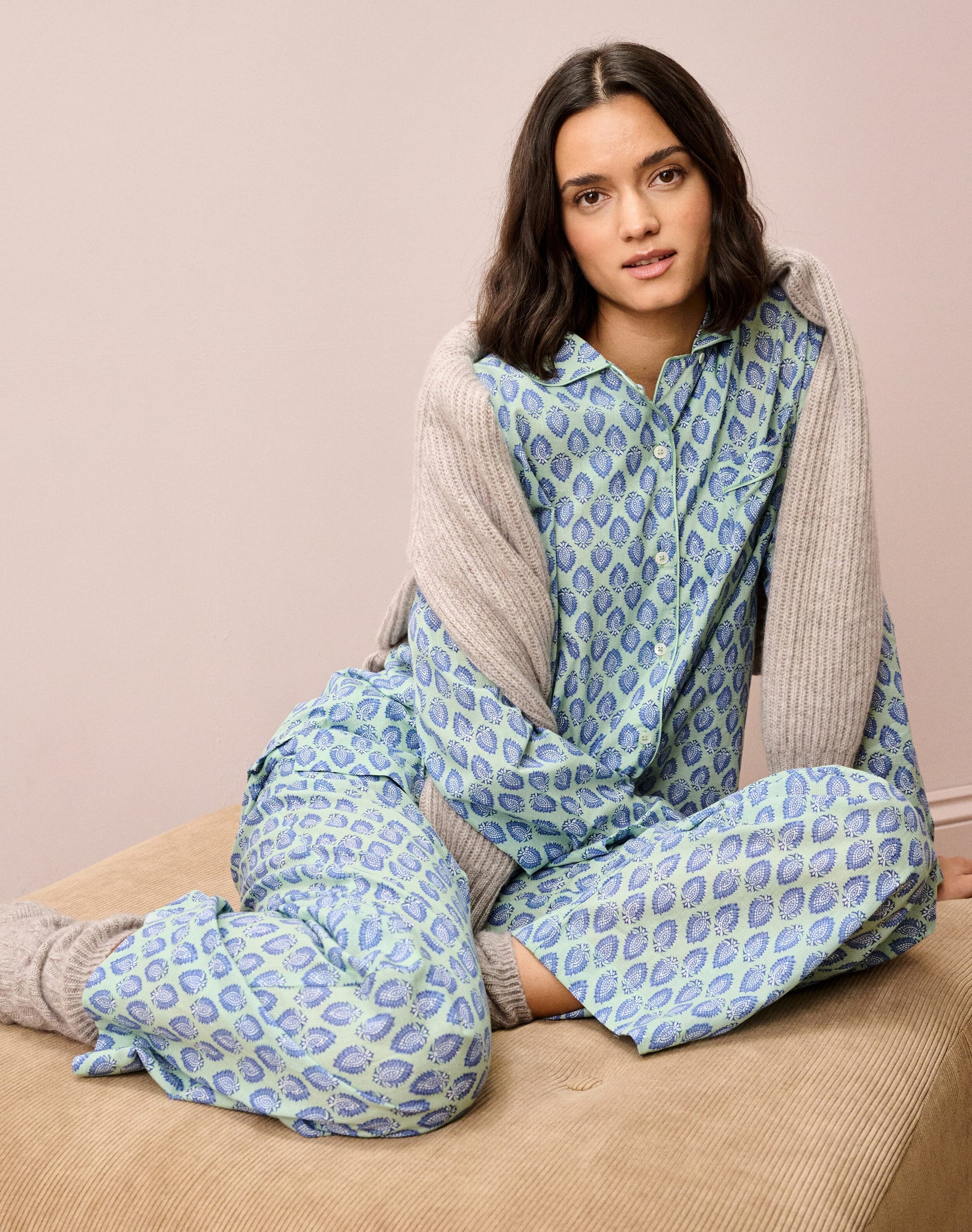 Organic Cotton Block Print Pyjamas