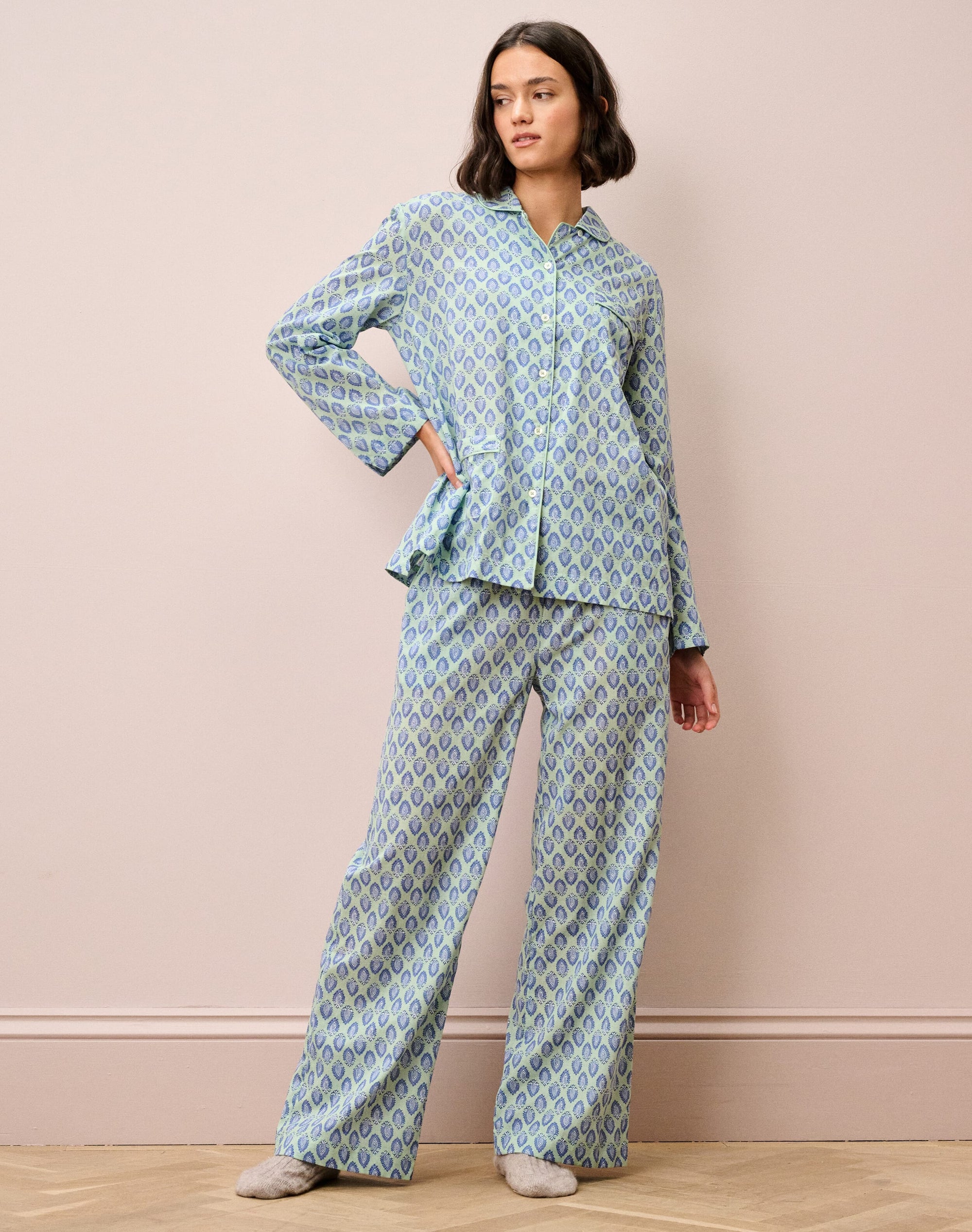 Organic Cotton Block Print Pyjamas