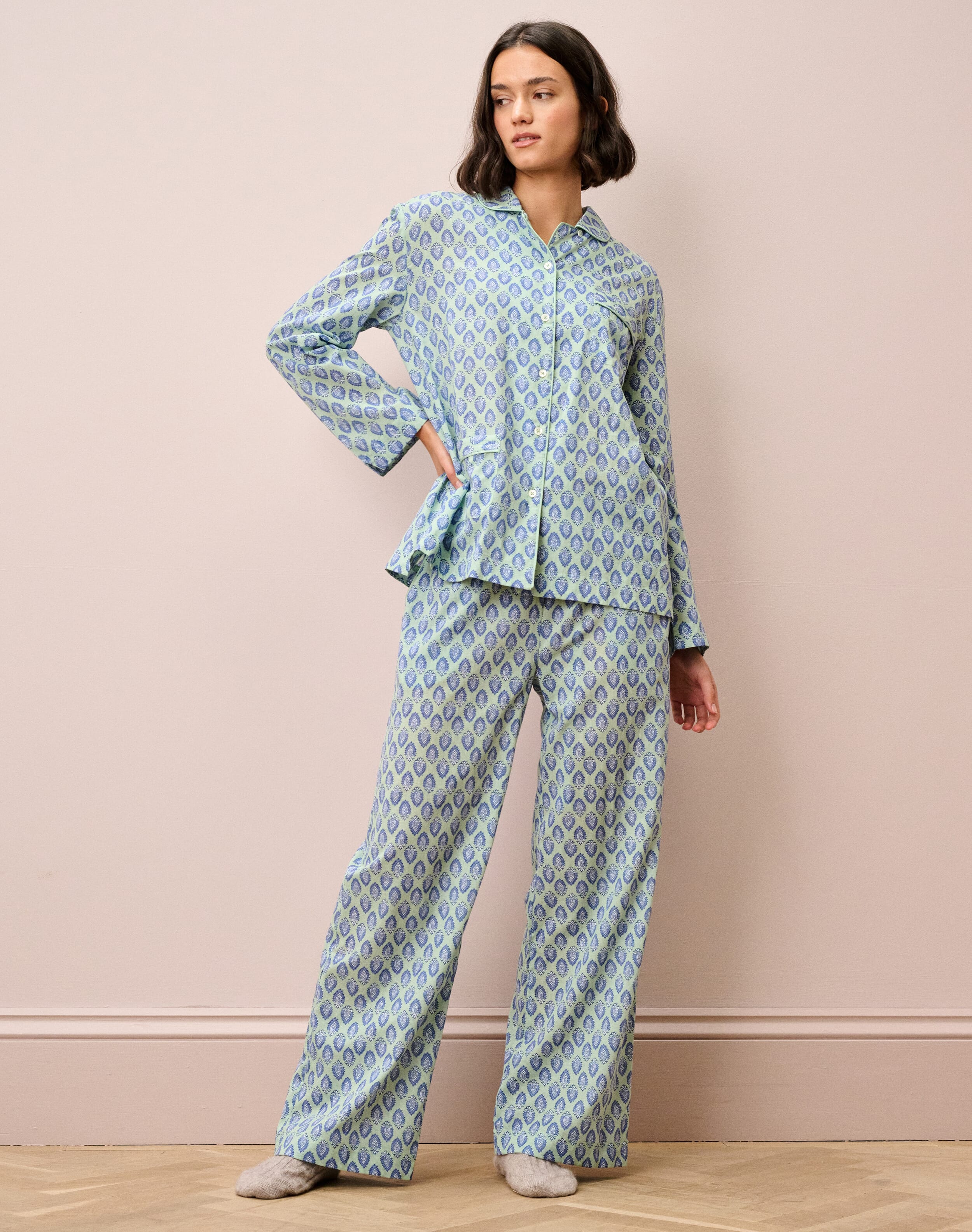 Organic Cotton Block Print Pyjamas