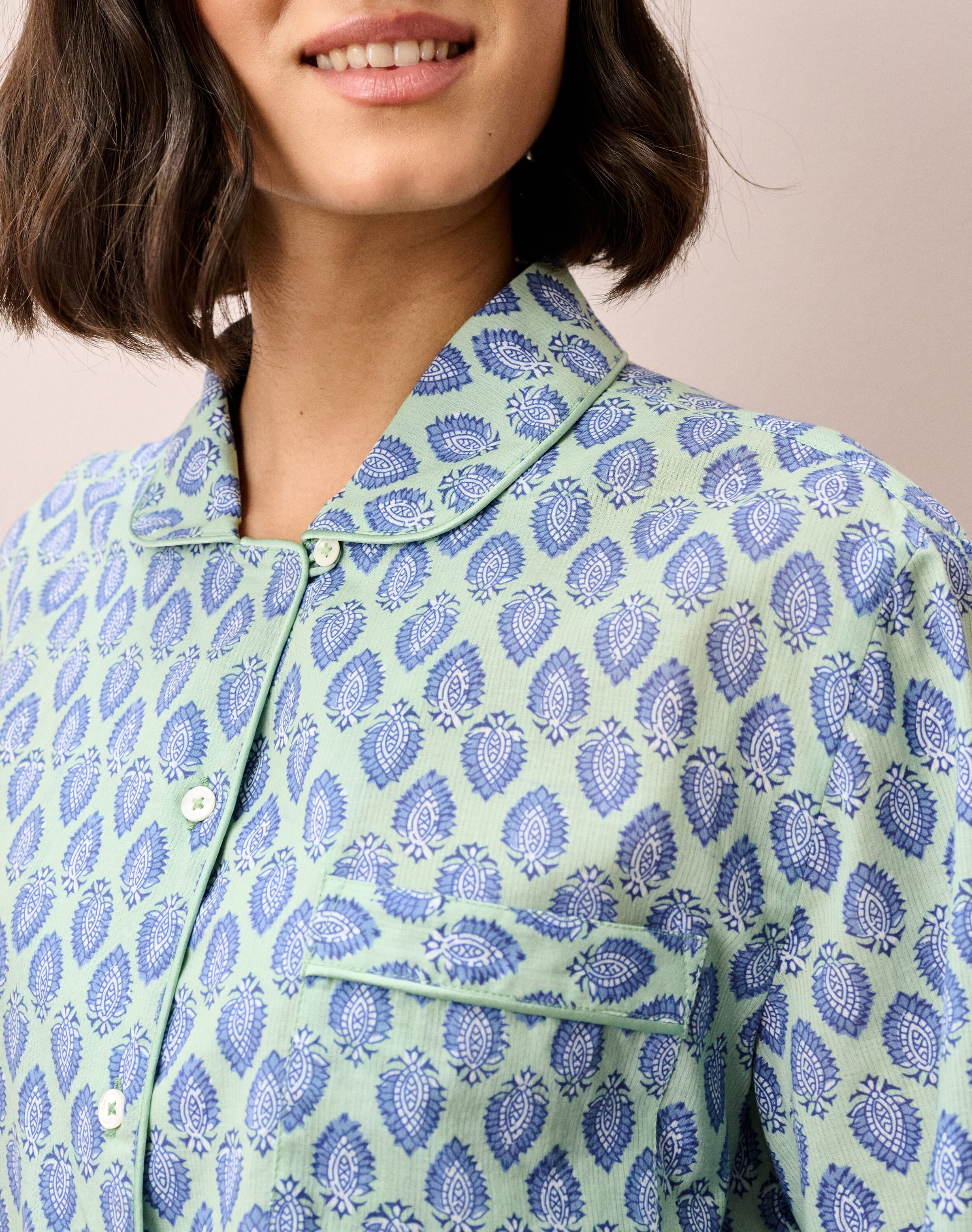 Organic Cotton Block Print Pyjamas