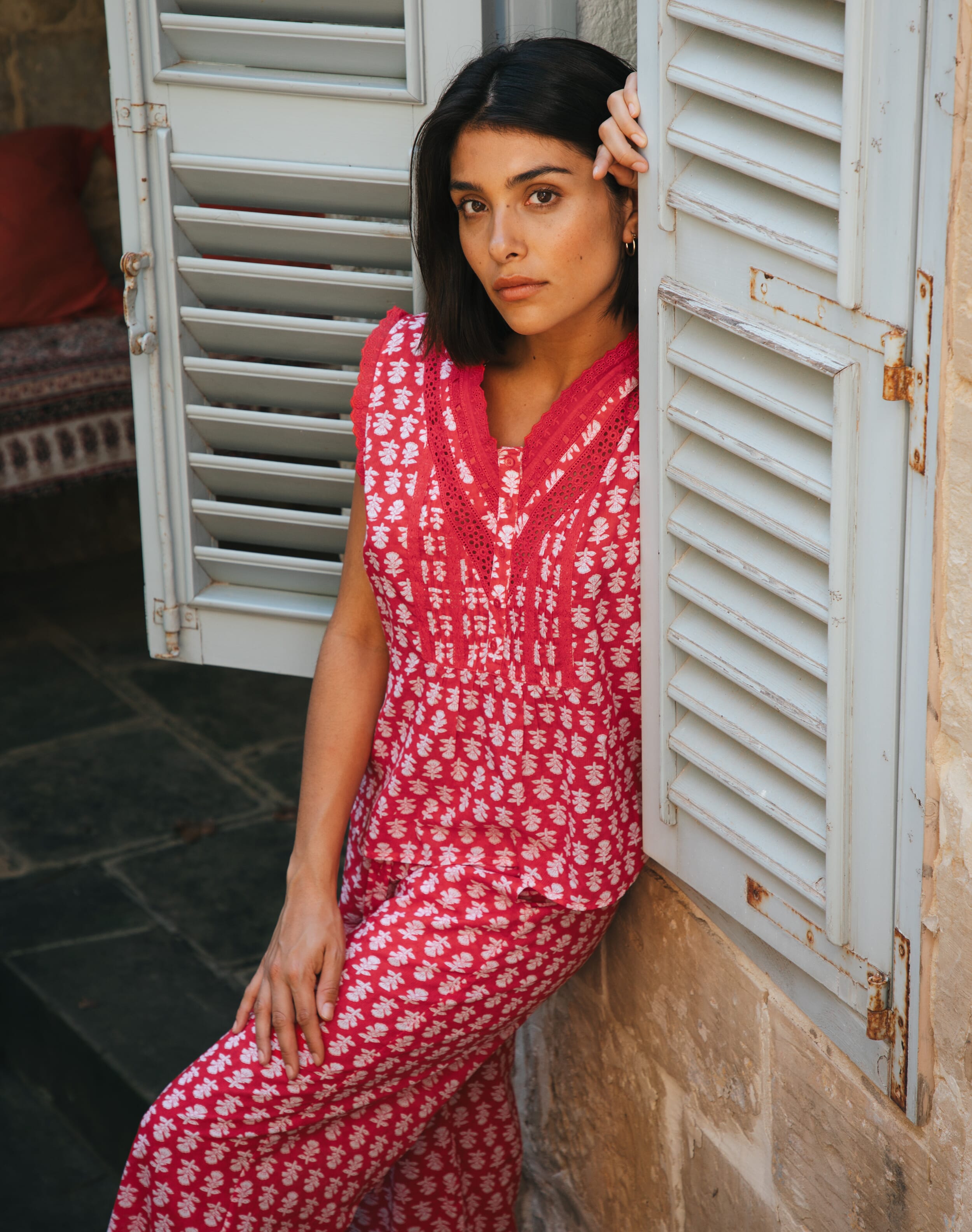 Organic Cotton Block Print Pyjamas
