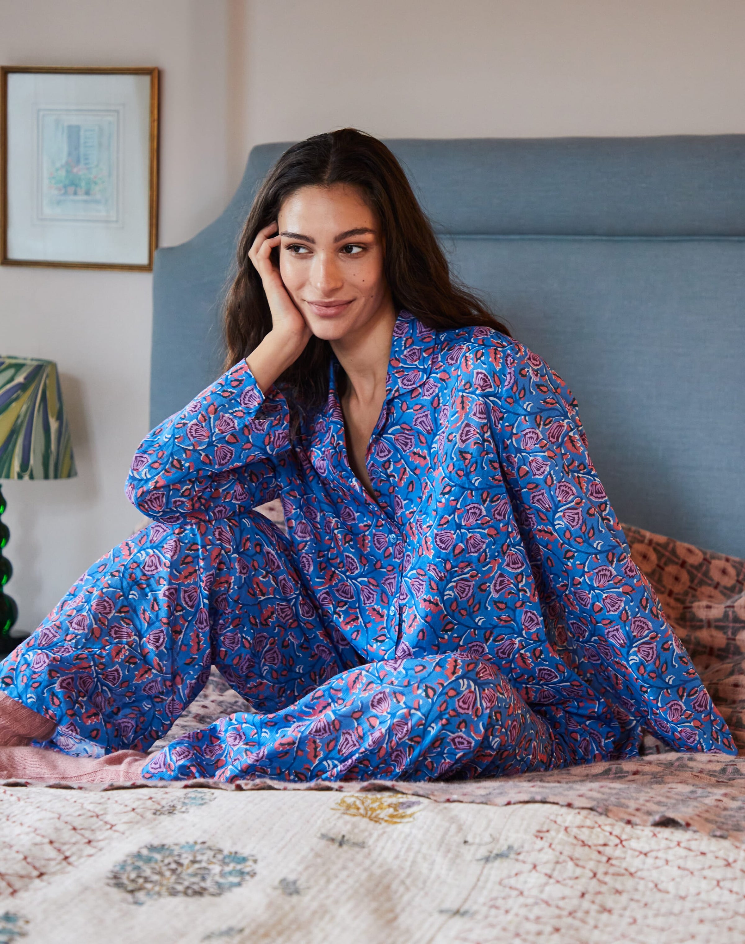 Organic Cotton Block Print Pyjamas