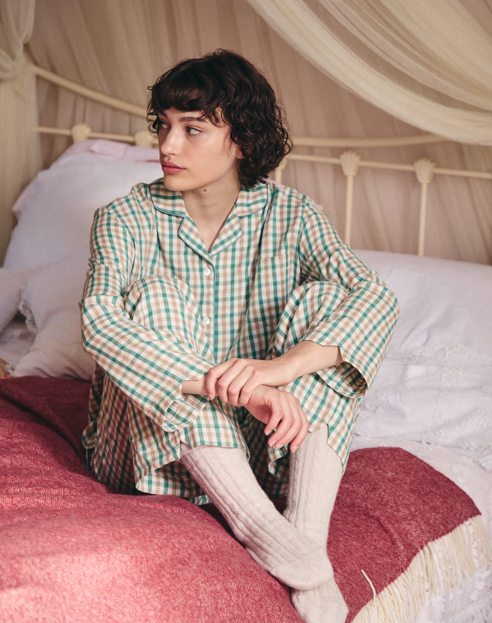 Brushed Cotton Gingham Pyjamas