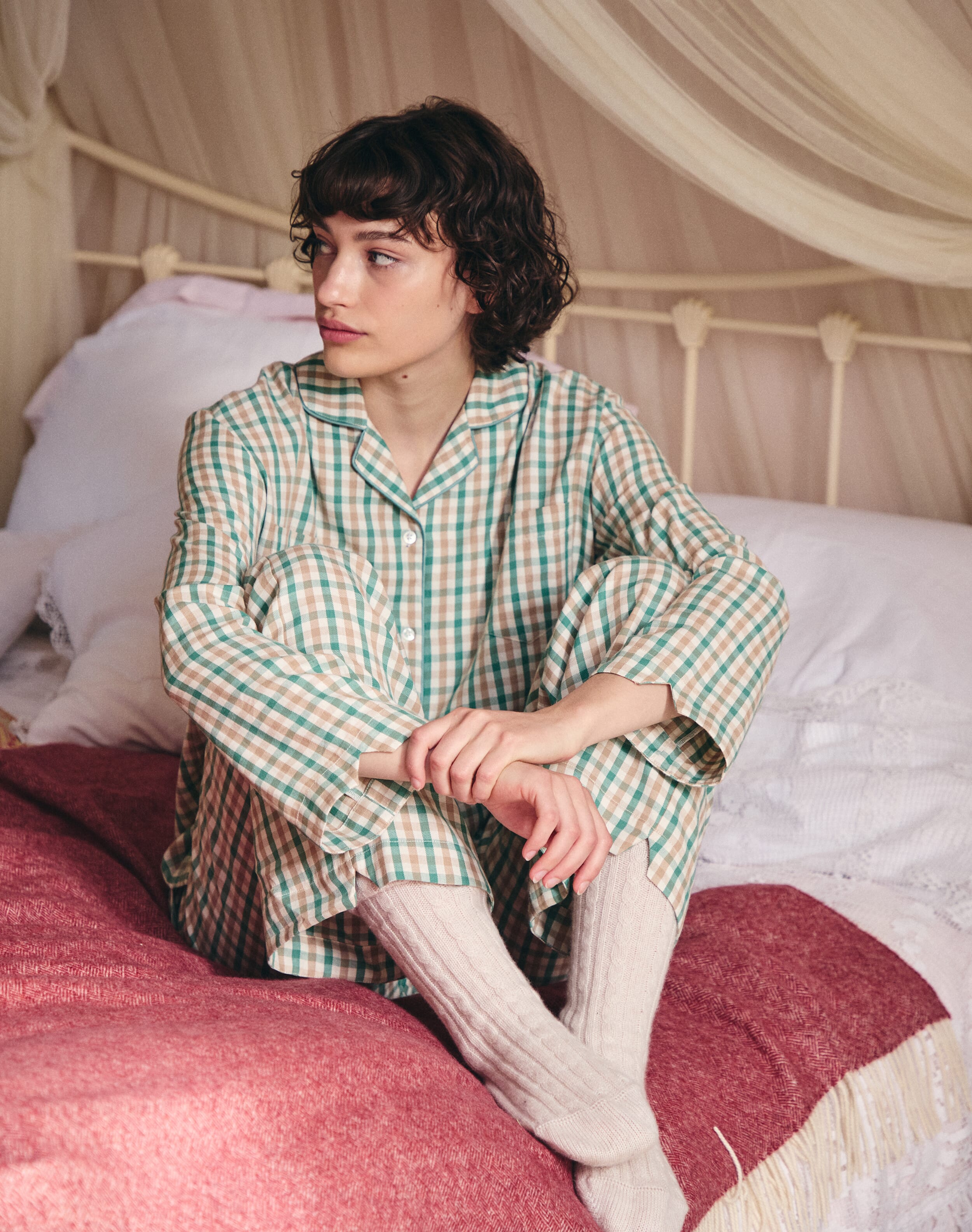 Brushed Cotton Gingham Pyjamas