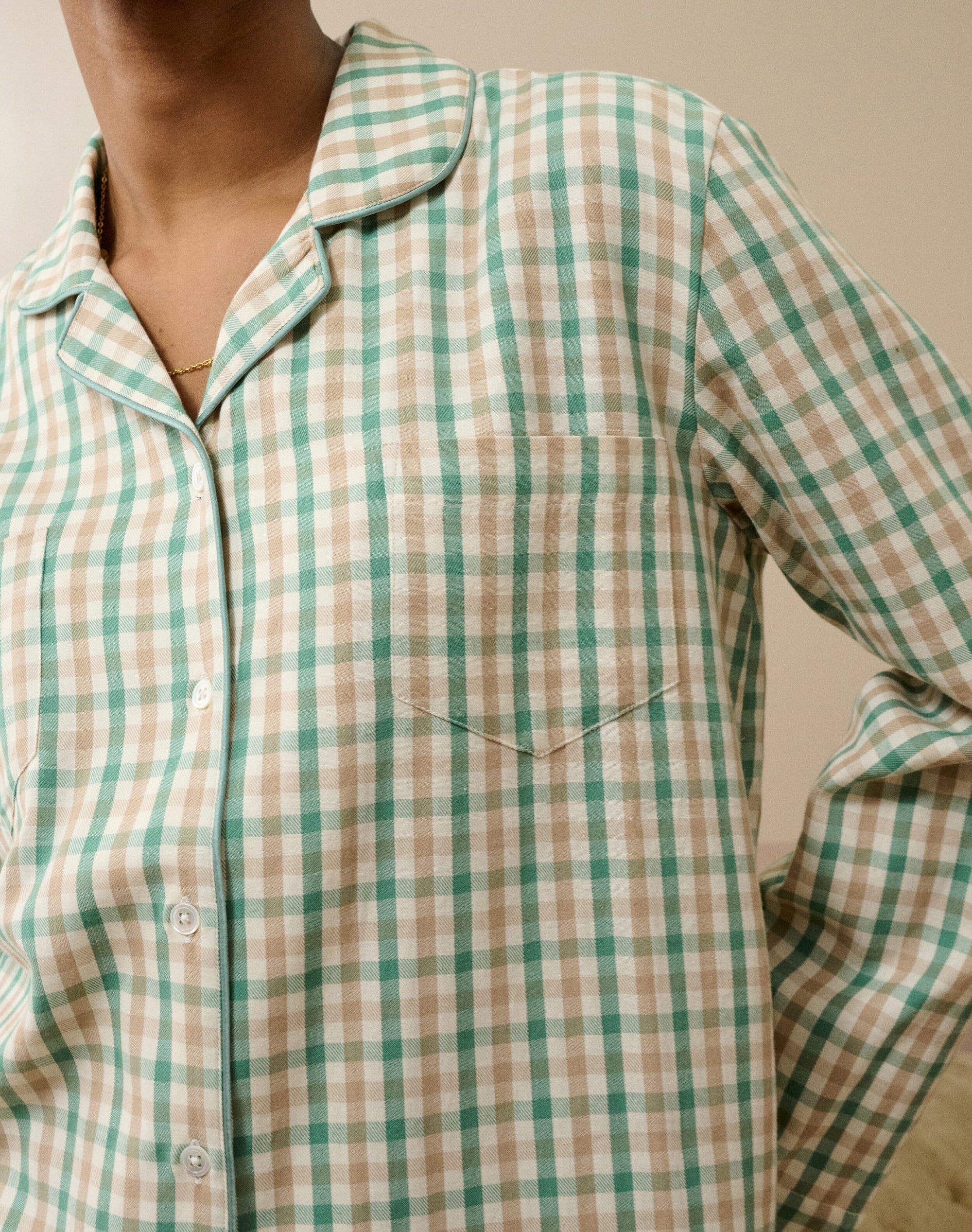 Brushed Cotton Gingham Pyjamas