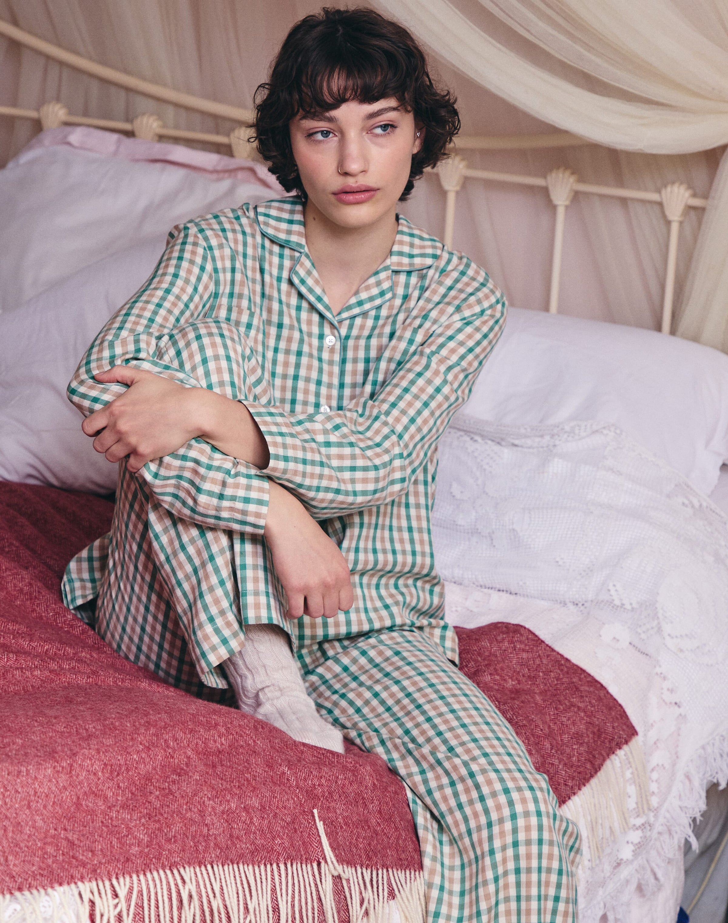 Brushed Cotton Gingham Pyjamas