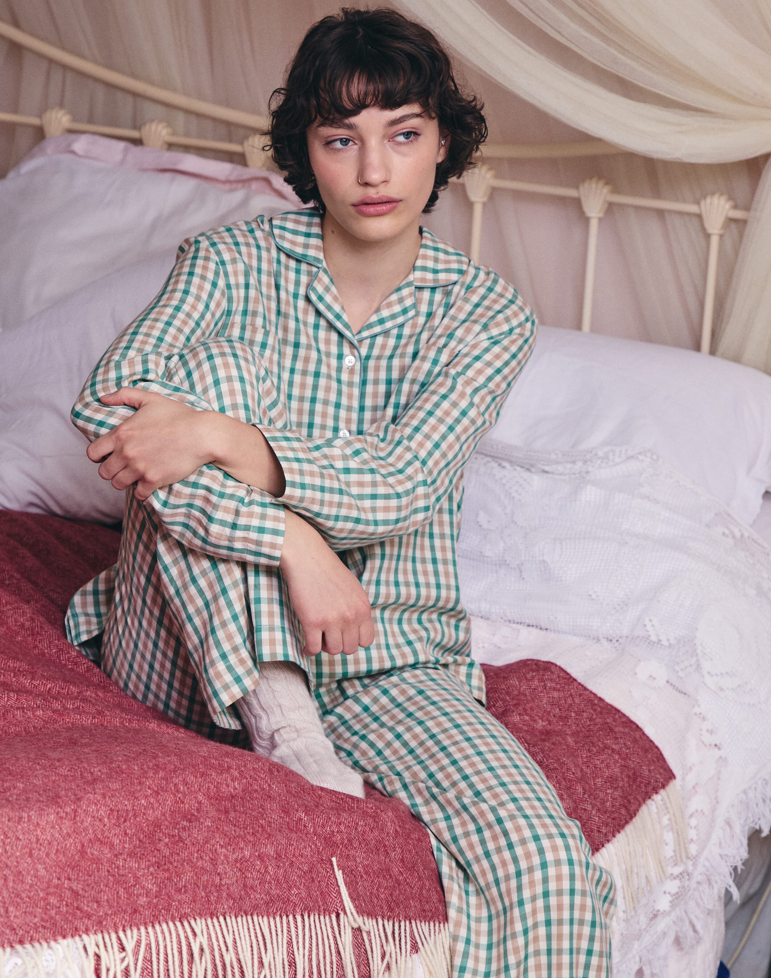 Brushed Cotton Gingham Pyjamas