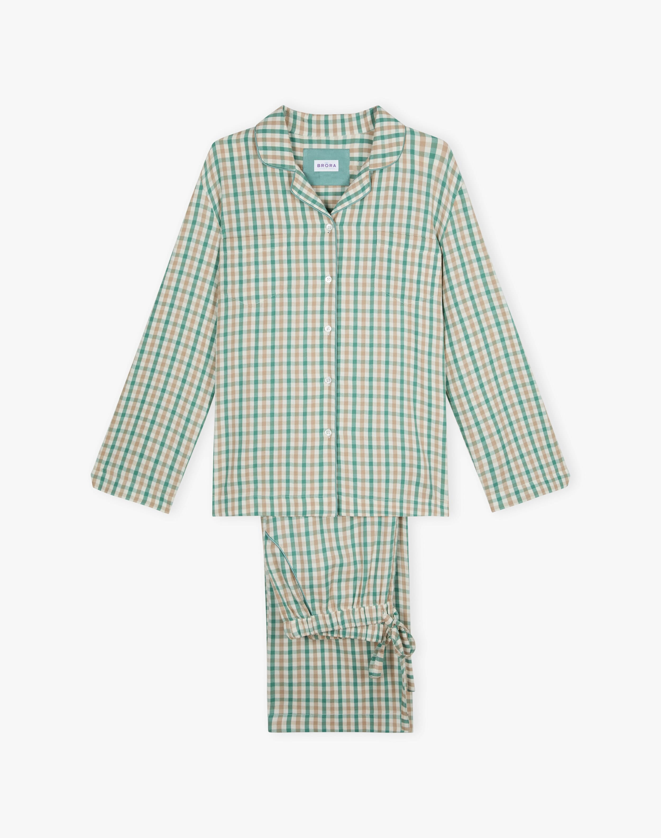 Brushed Cotton Gingham Pyjamas