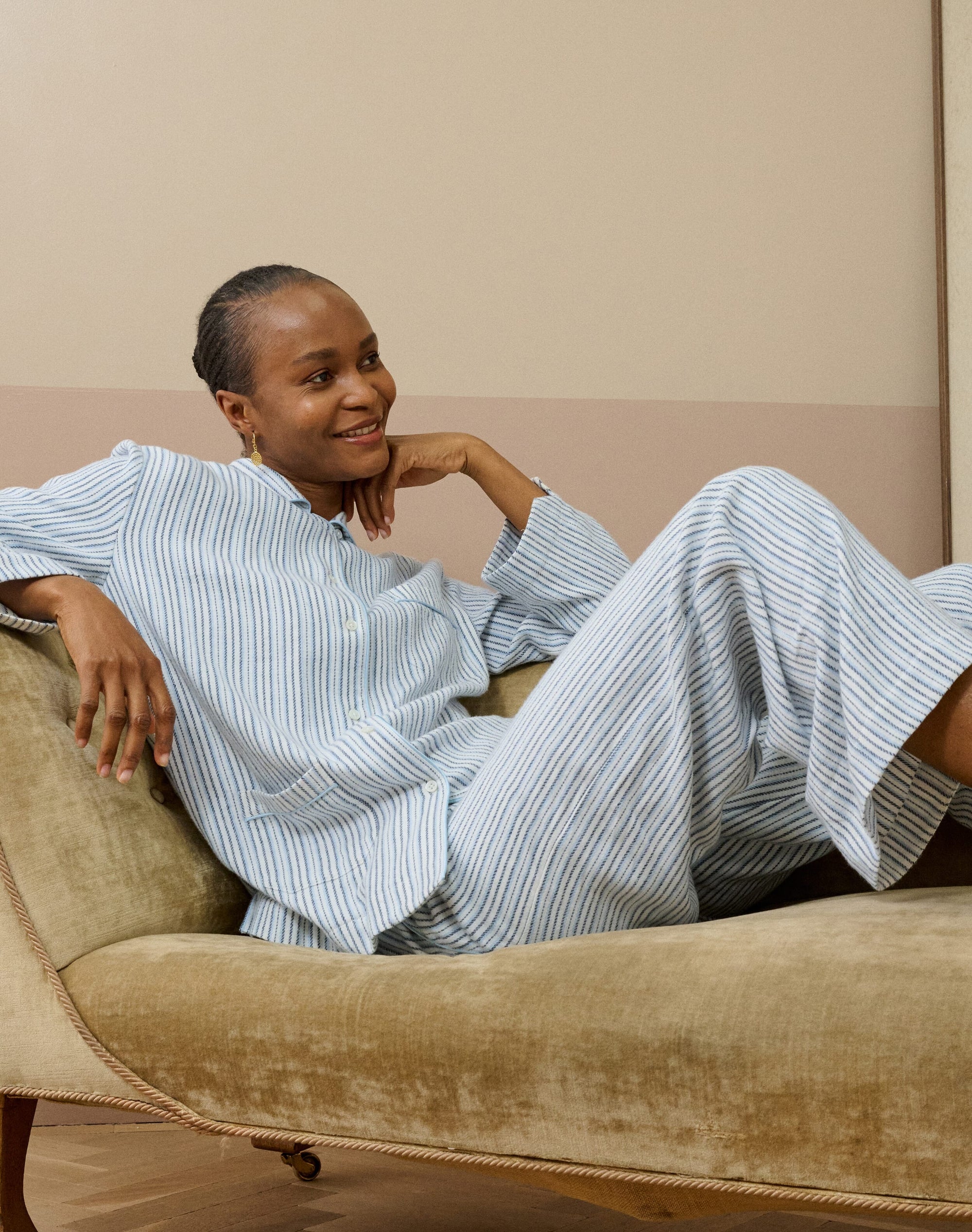 Brushed Cotton Stripe Pyjamas