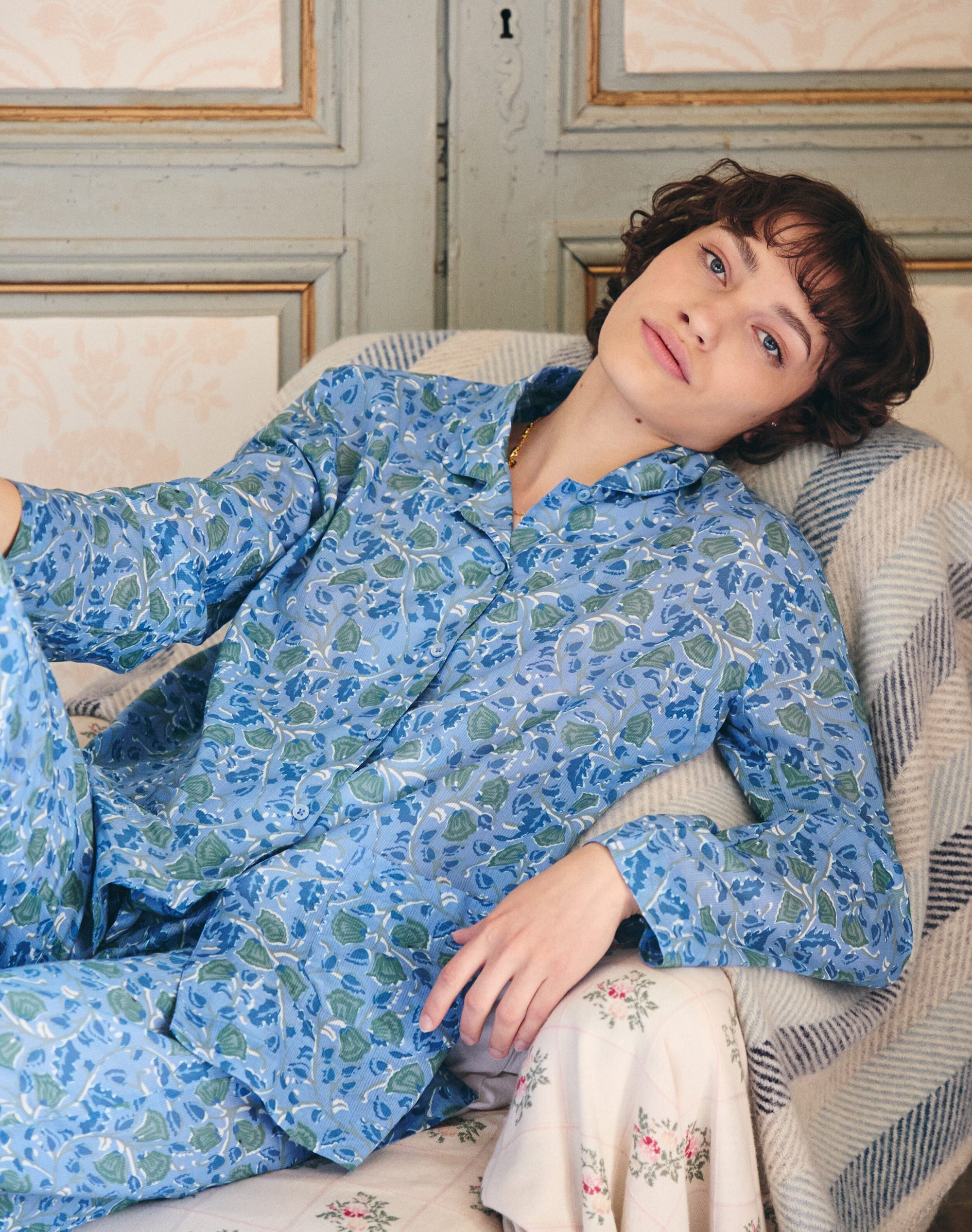 Organic Cotton Botanical Print Pyjamas