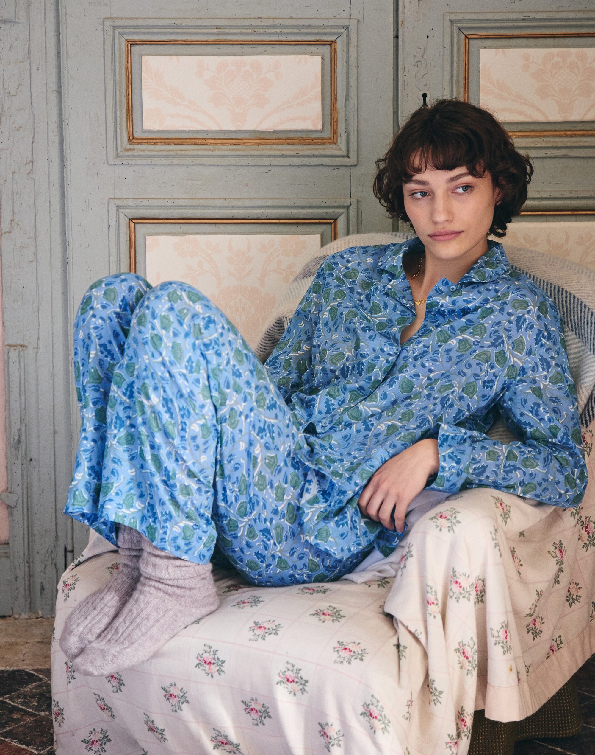 Organic Cotton Botanical Print Pyjamas
