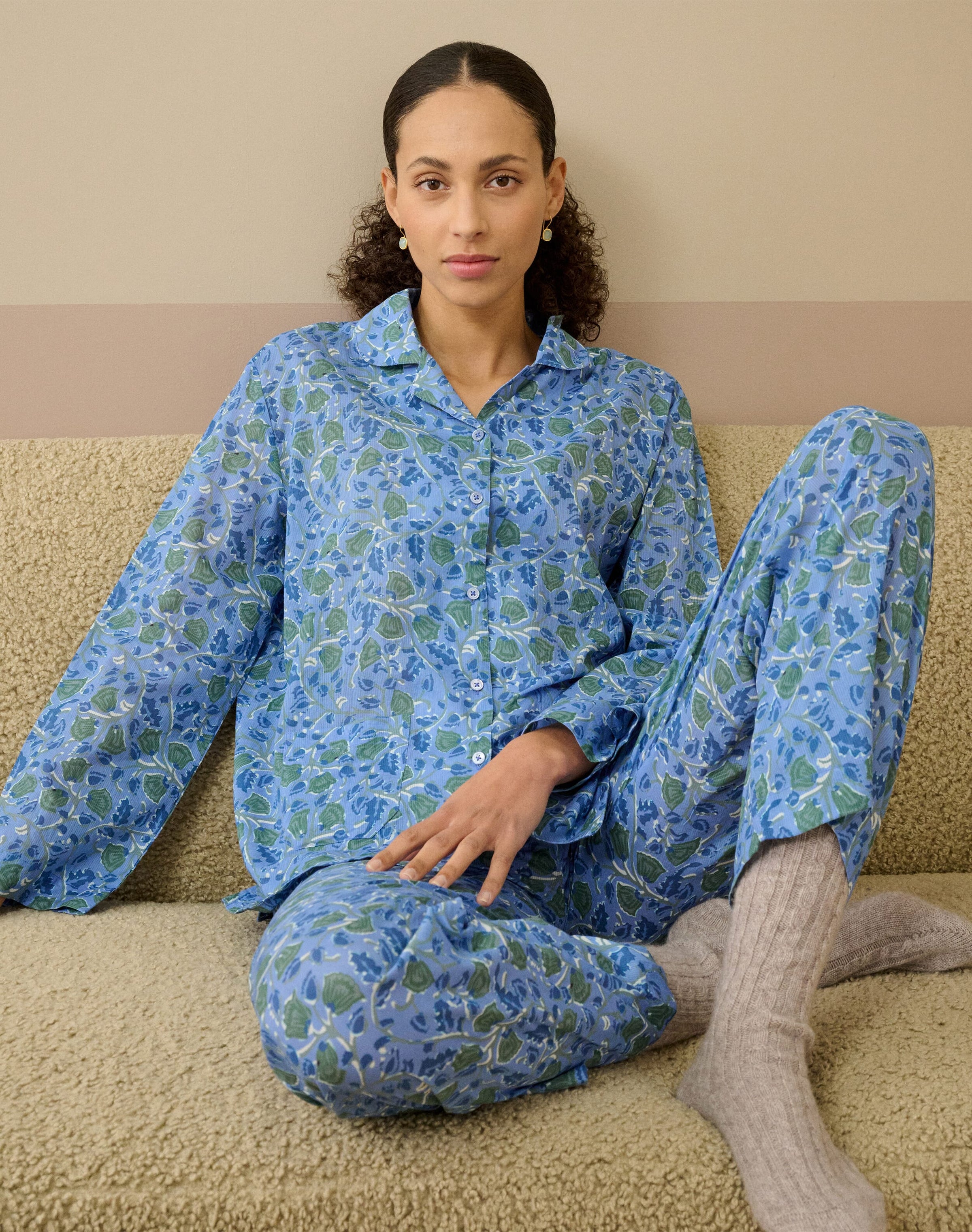 Organic Cotton Botanical Print Pyjamas