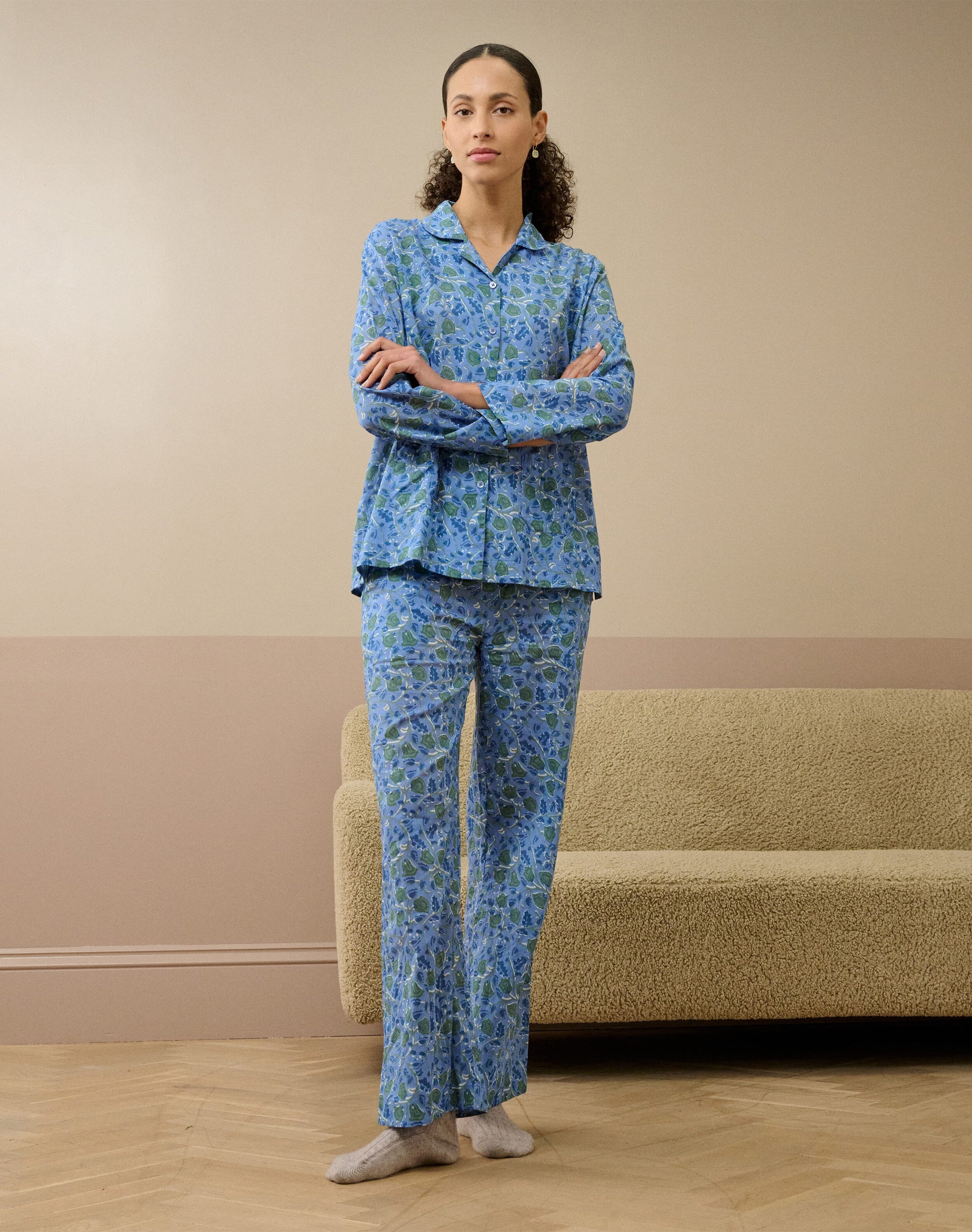 Organic Cotton Botanical Print Pyjamas