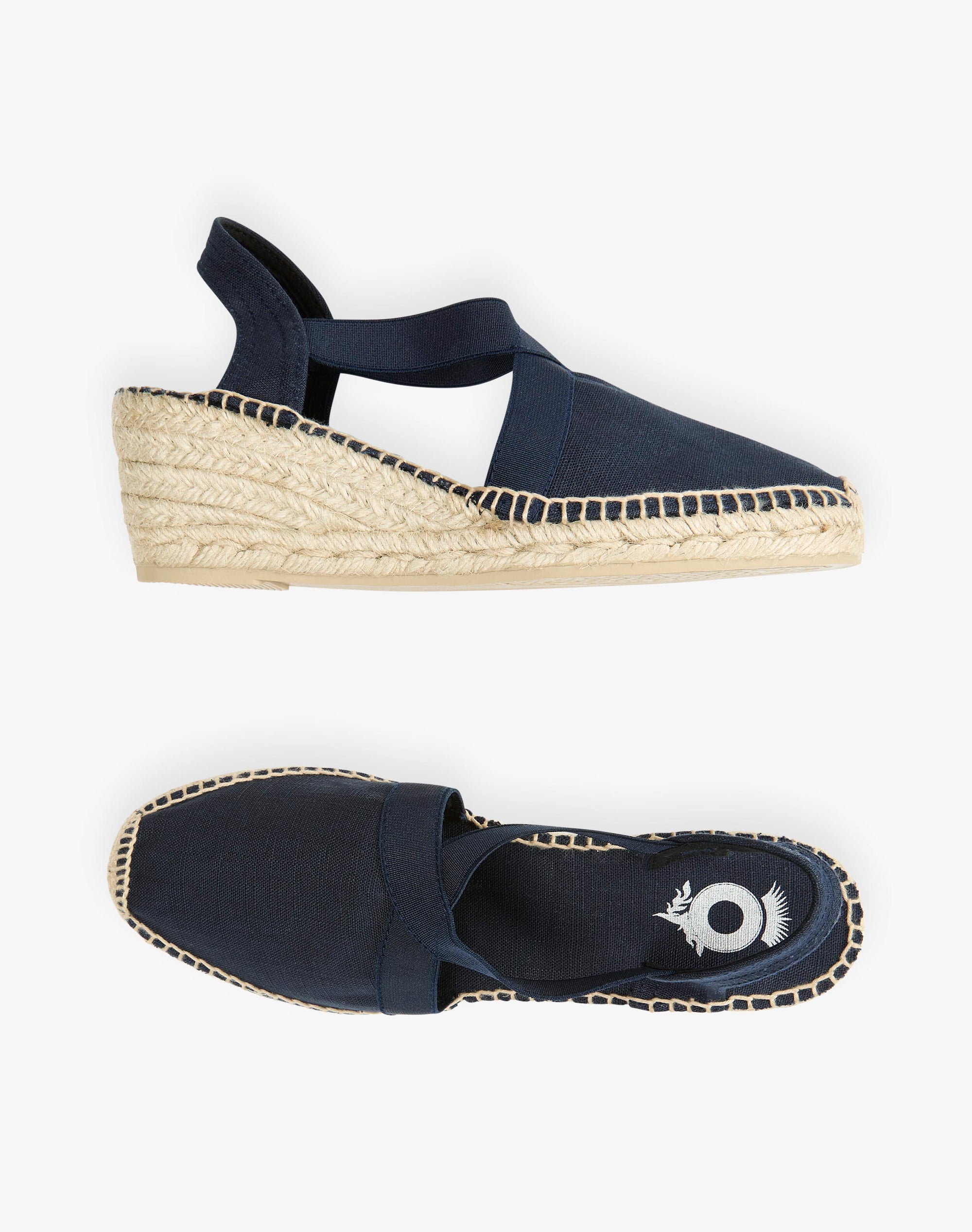Linen Wedge Espadrilles