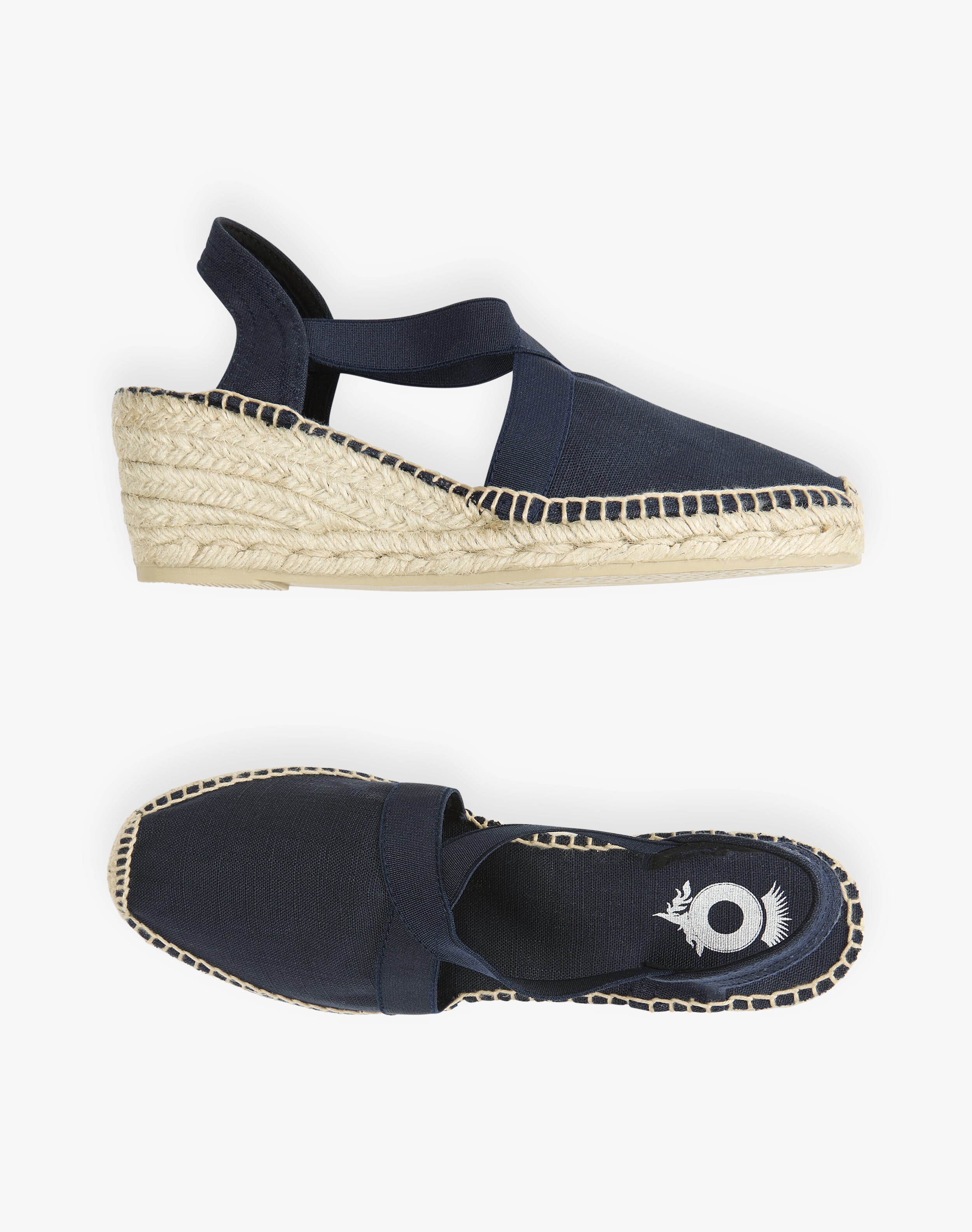 Linen Wedge Espadrilles