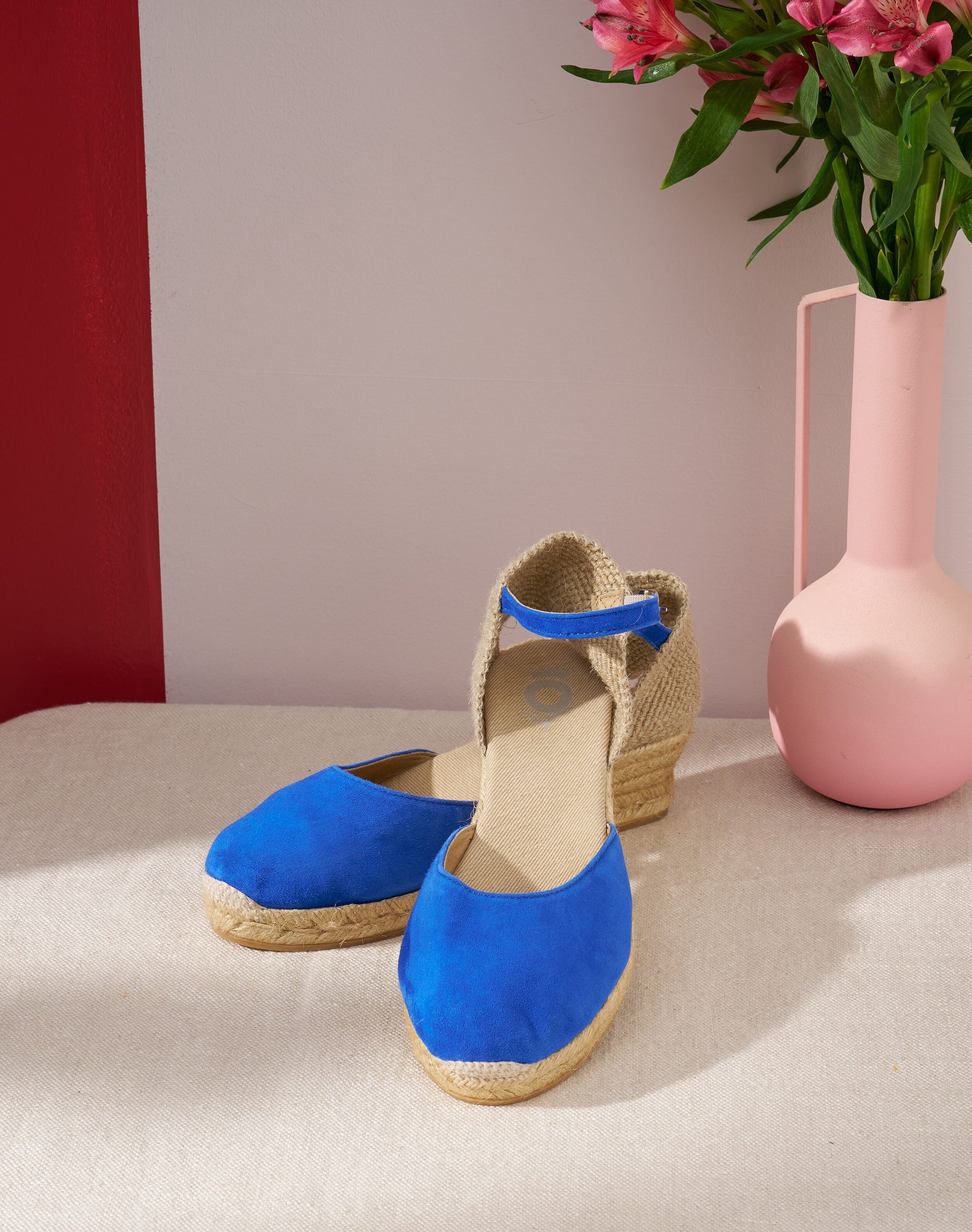 Suede Wedge Espadrilles