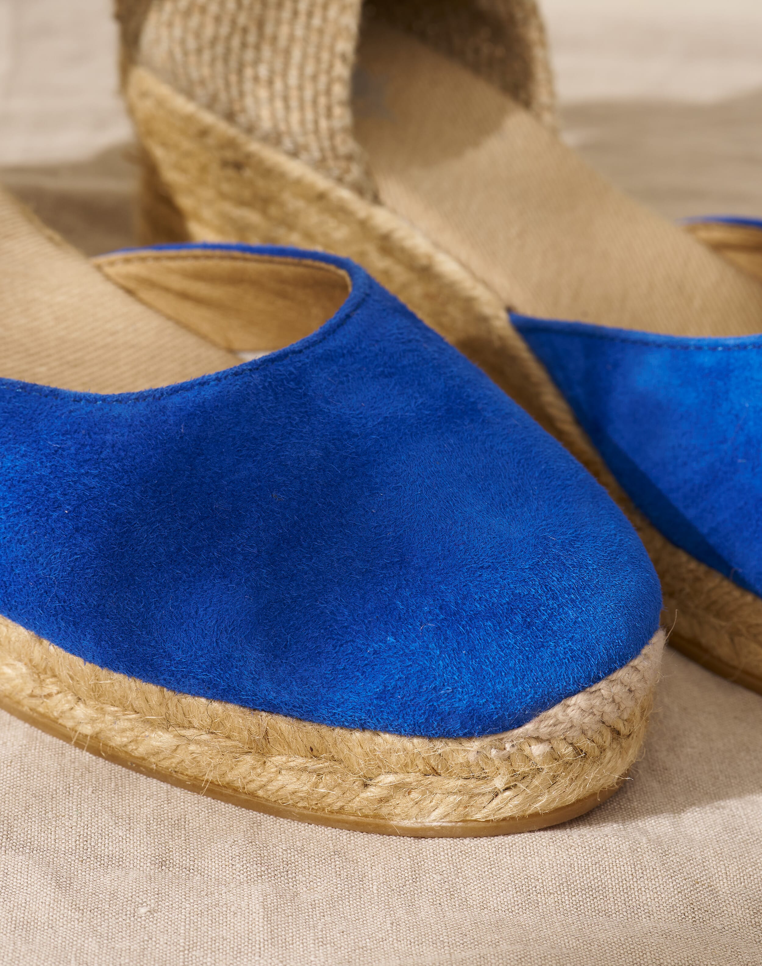 Suede Wedge Espadrilles