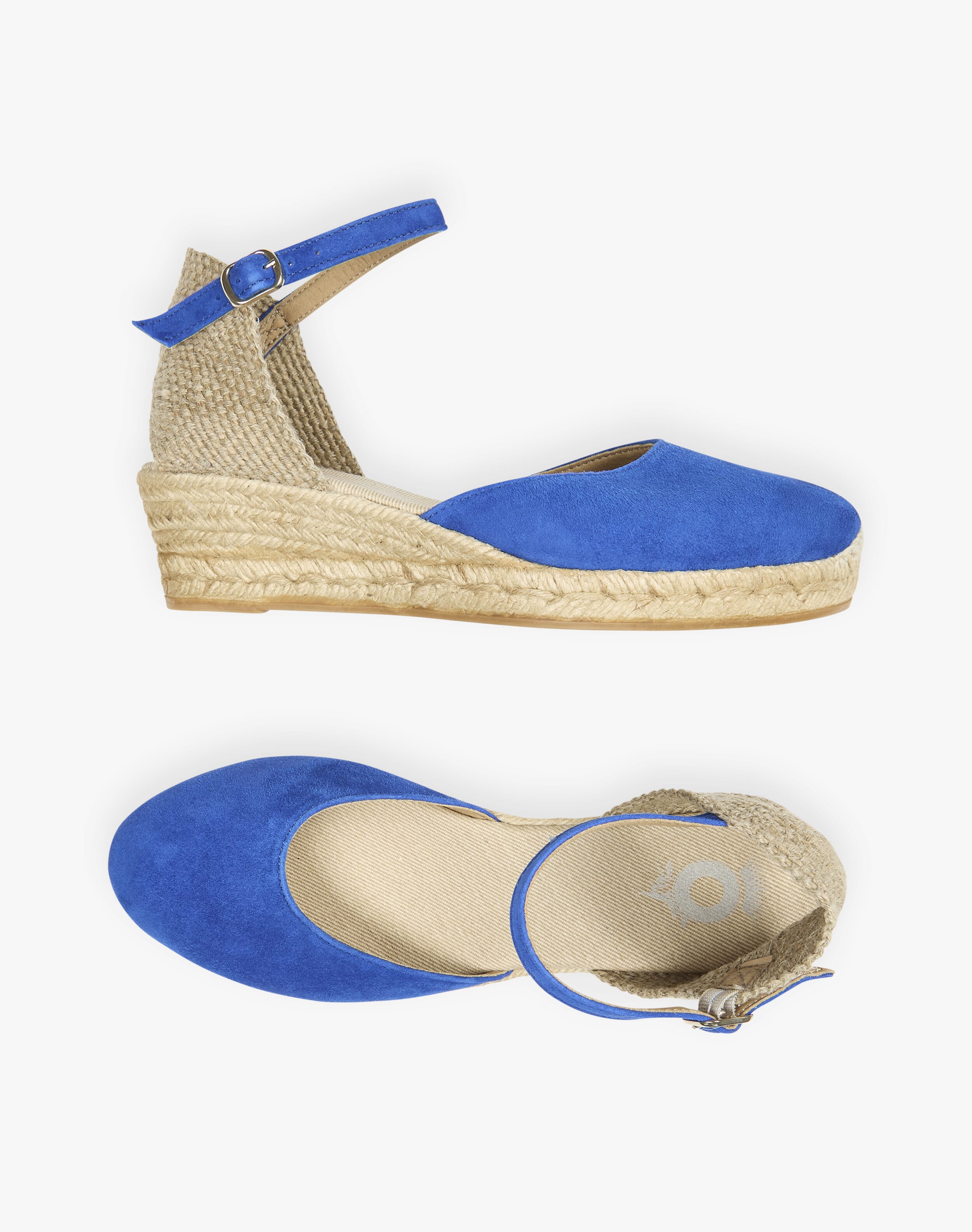 Suede Wedge Espadrilles