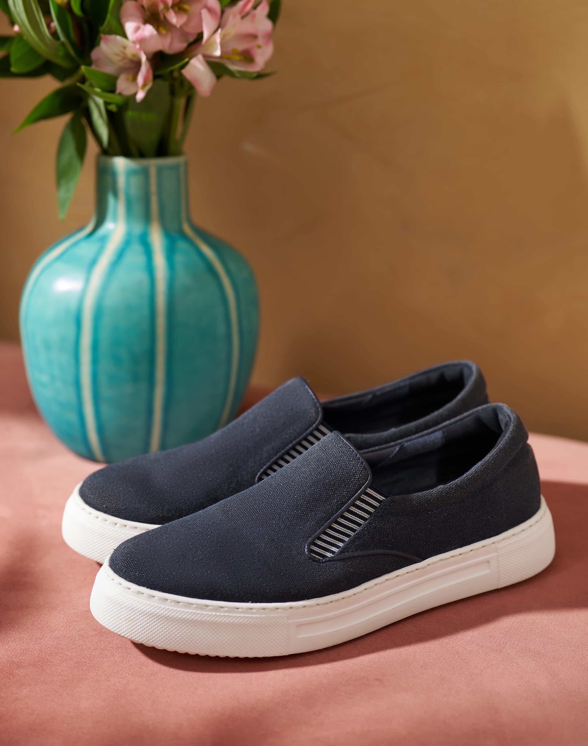 Canvas Slip On Boat Shoes