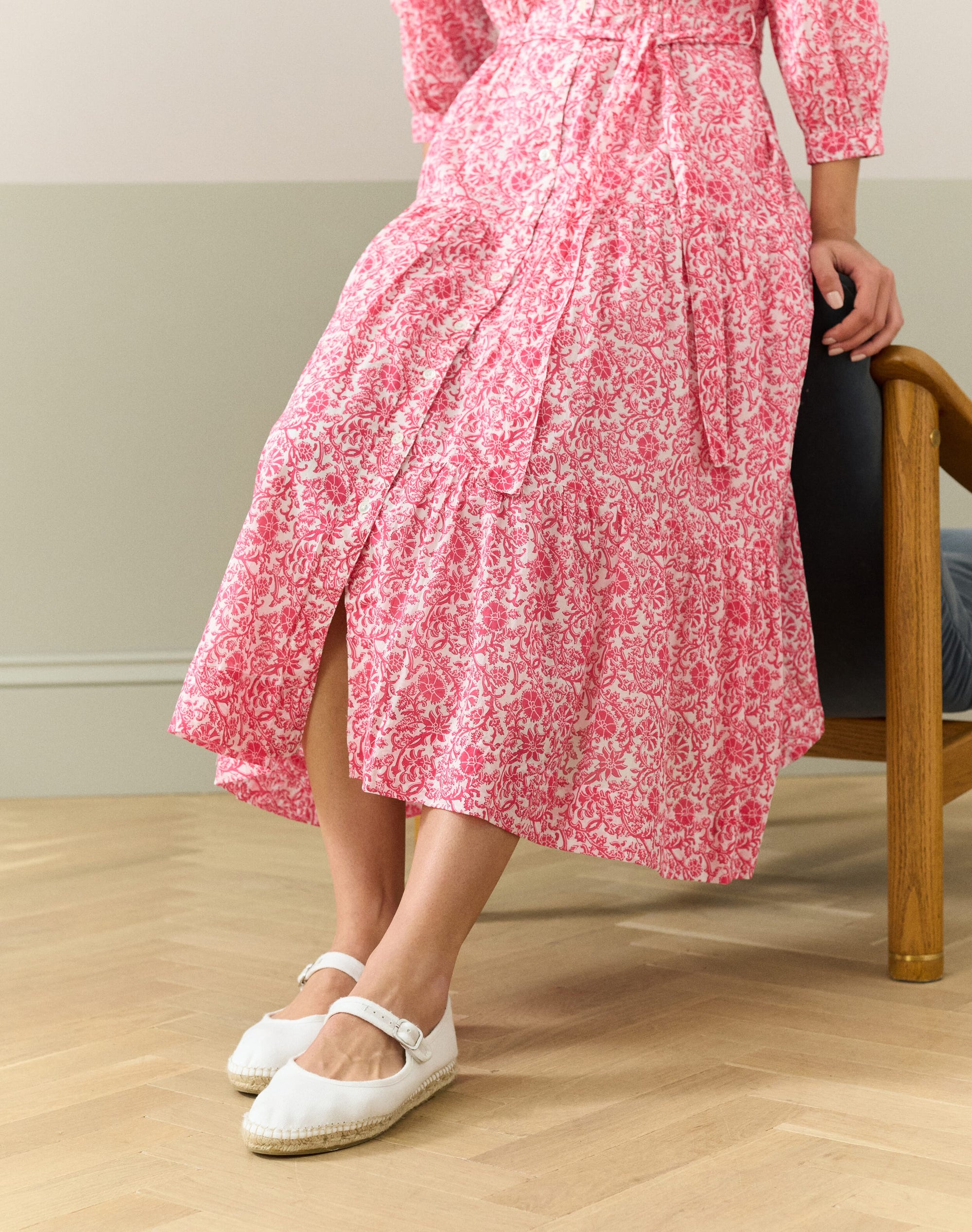 Cotton Canvas Mary Janes