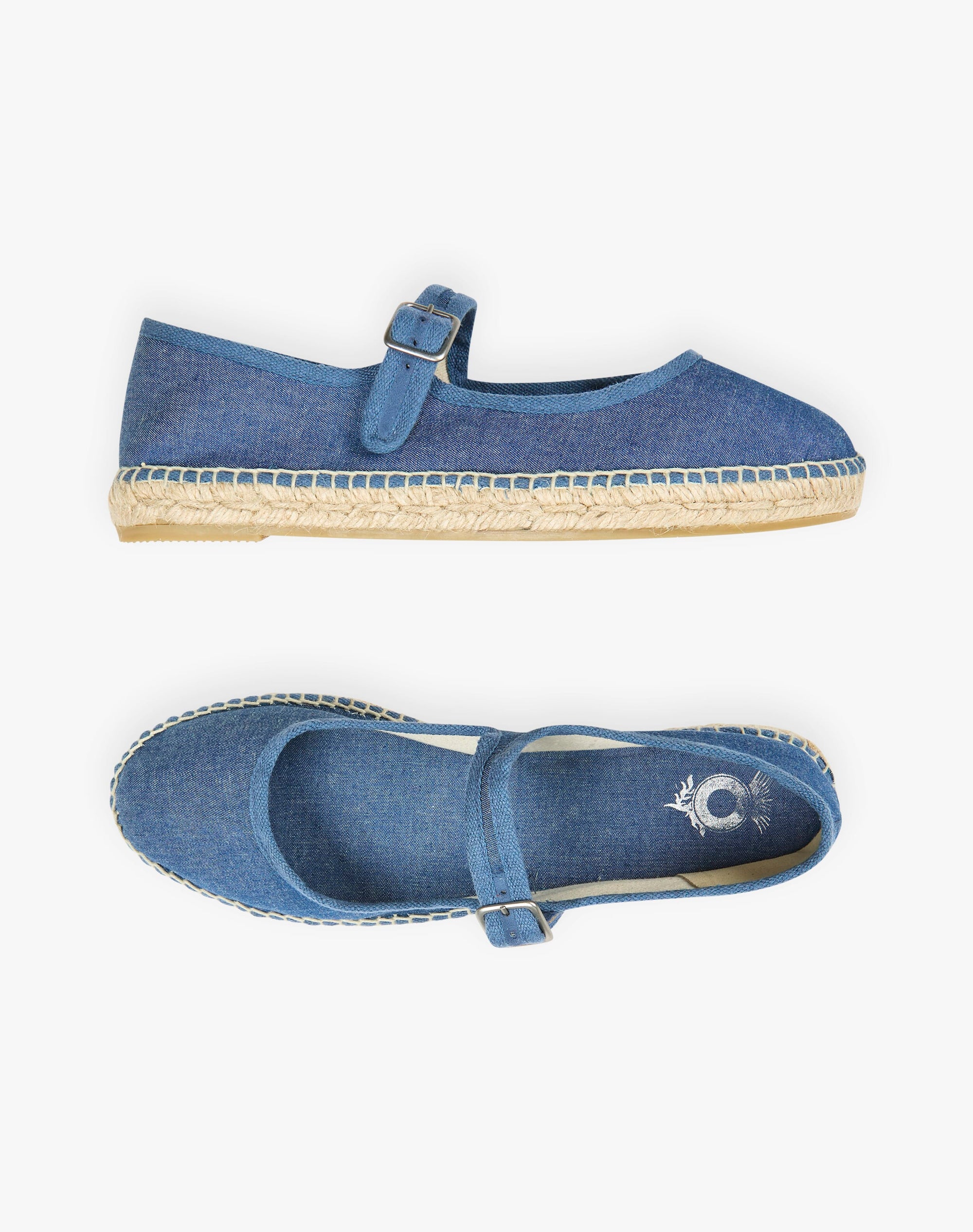 Cotton Canvas Mary Janes