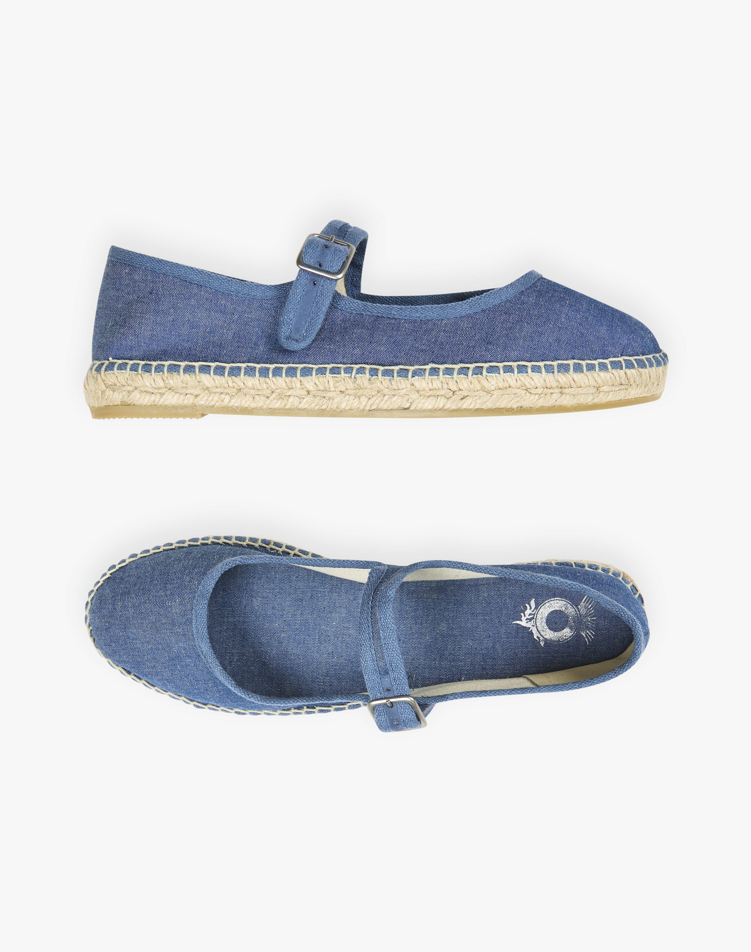 Cotton Canvas Mary Janes