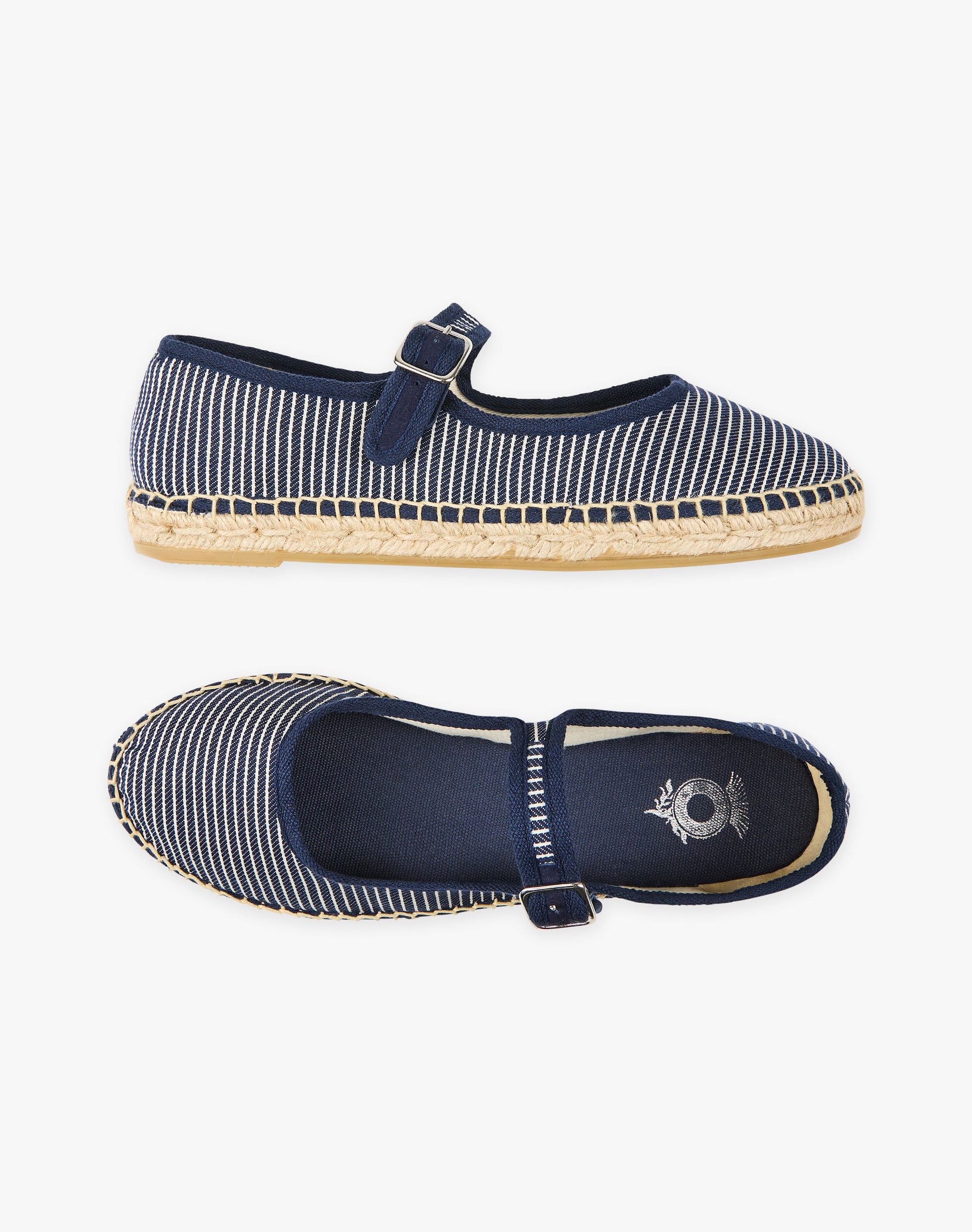 Cotton Canvas Mary Janes