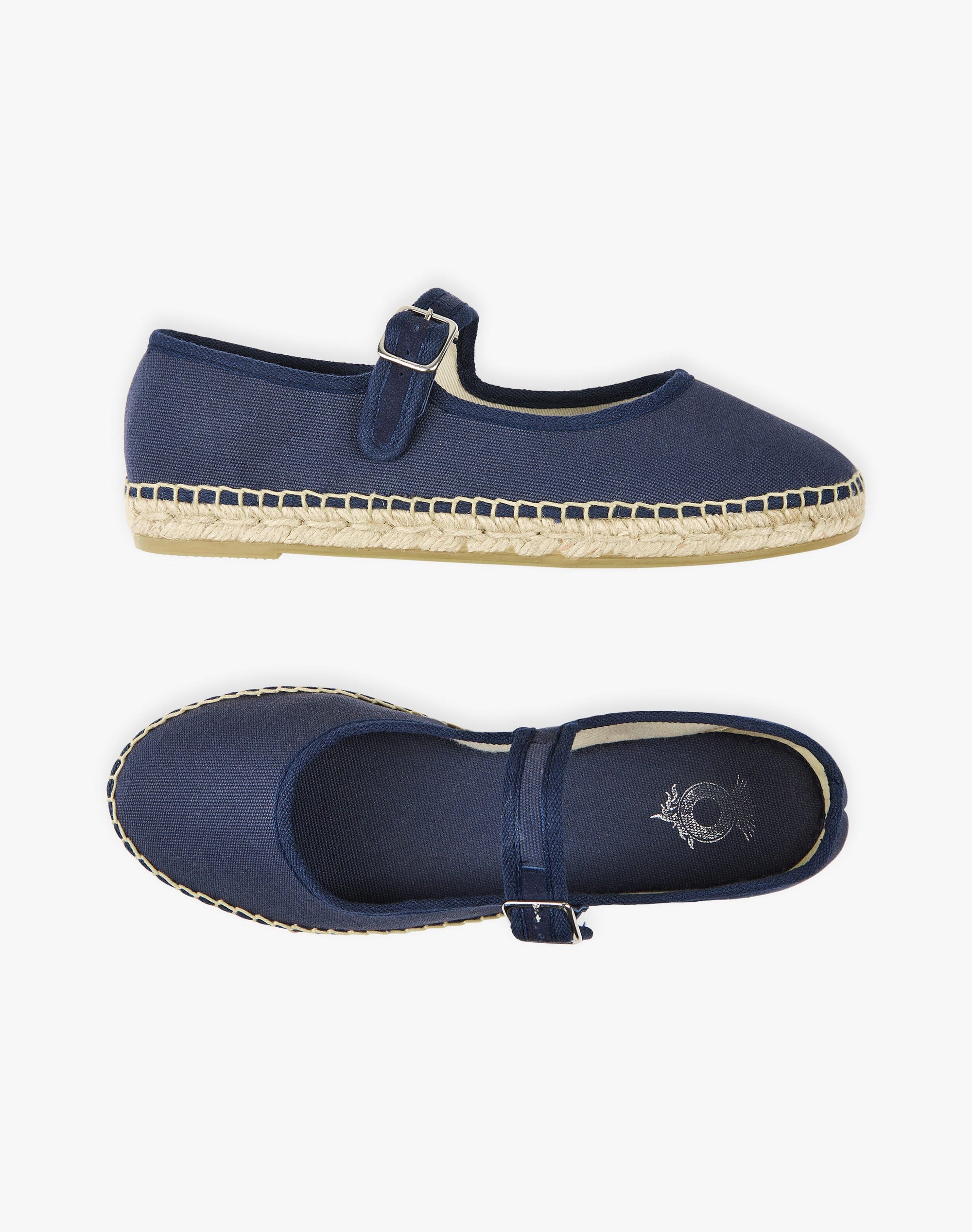 Cotton Canvas Mary Janes