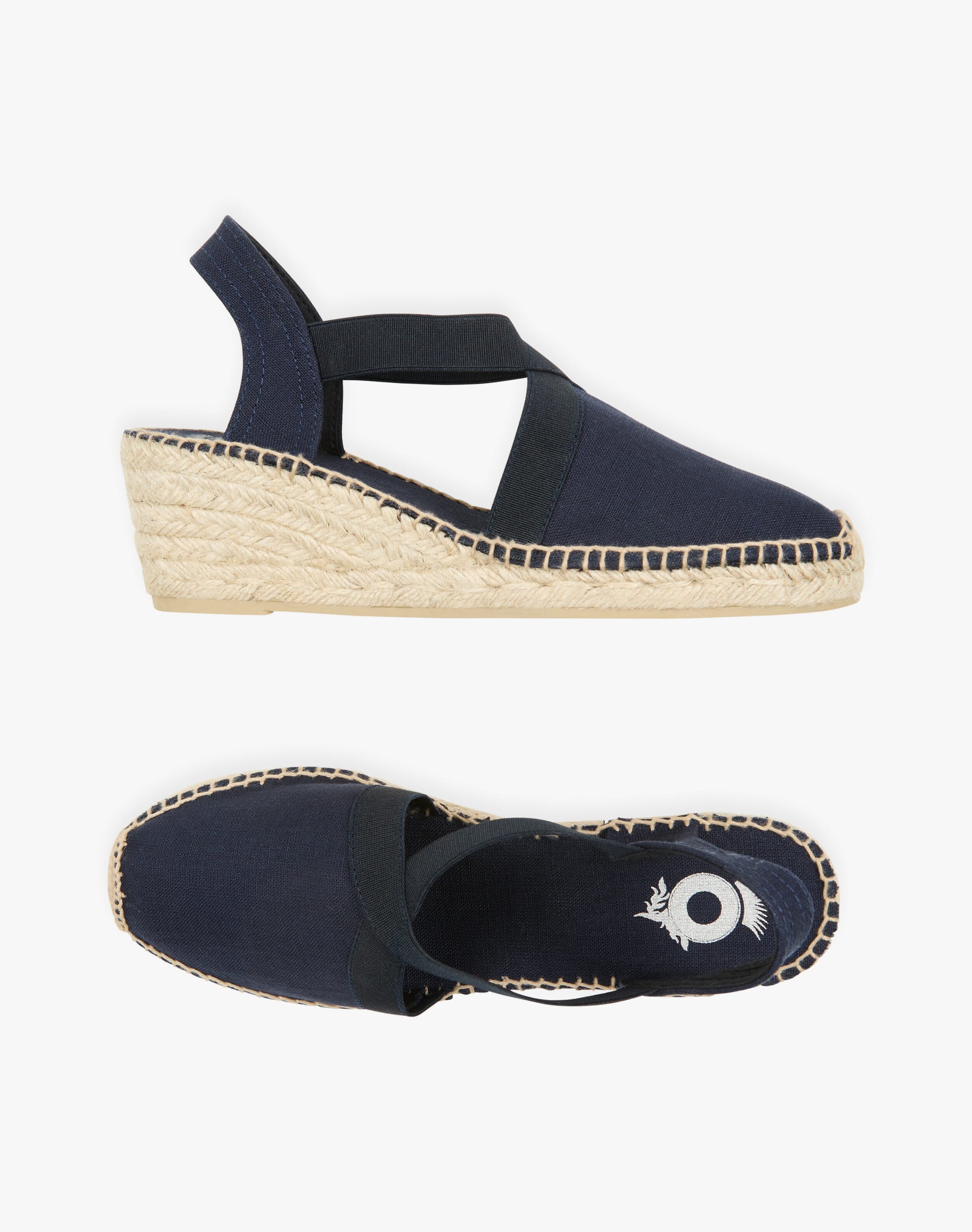 Linen Wedge Espadrilles