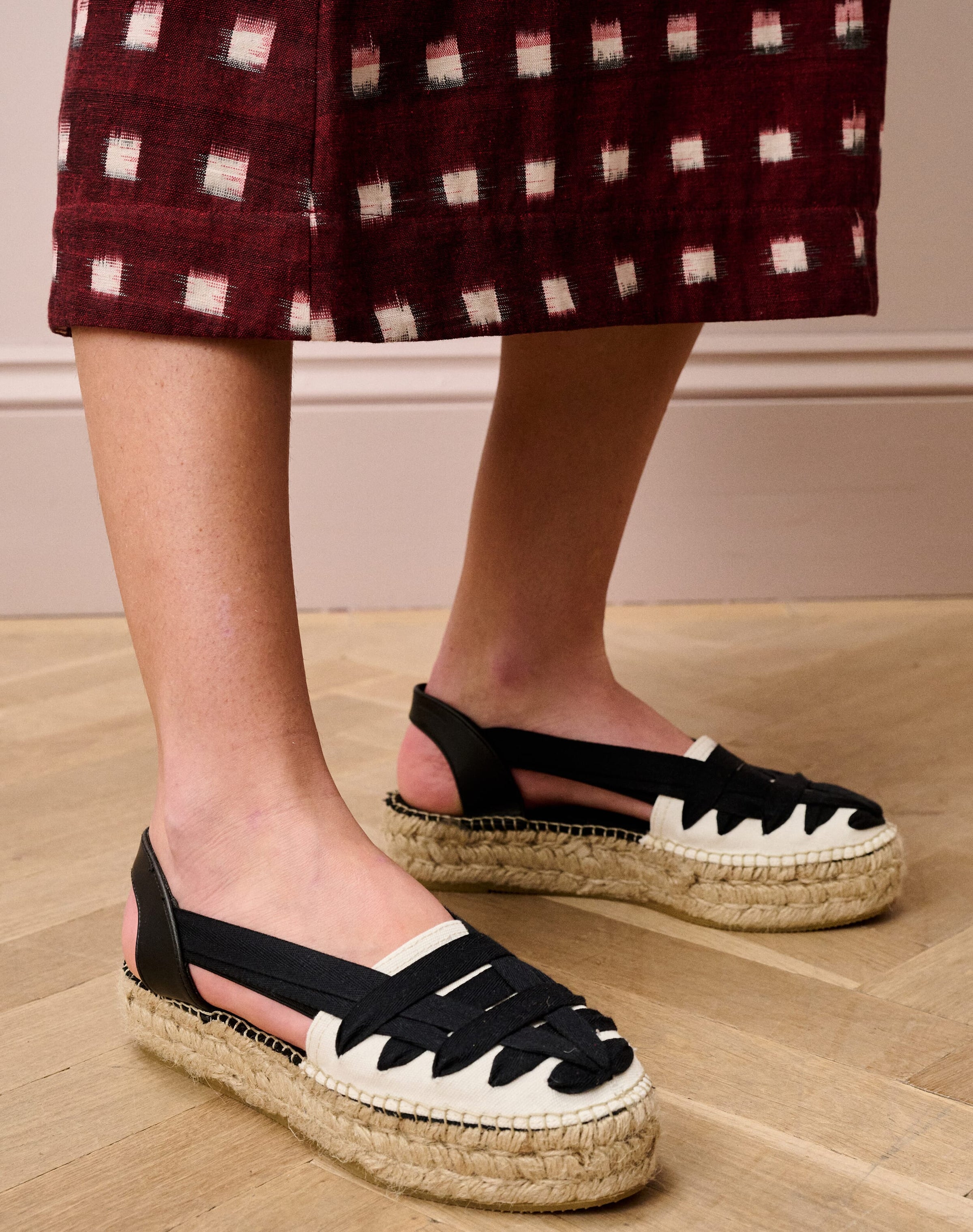 Canvas Ribbon Espadrilles