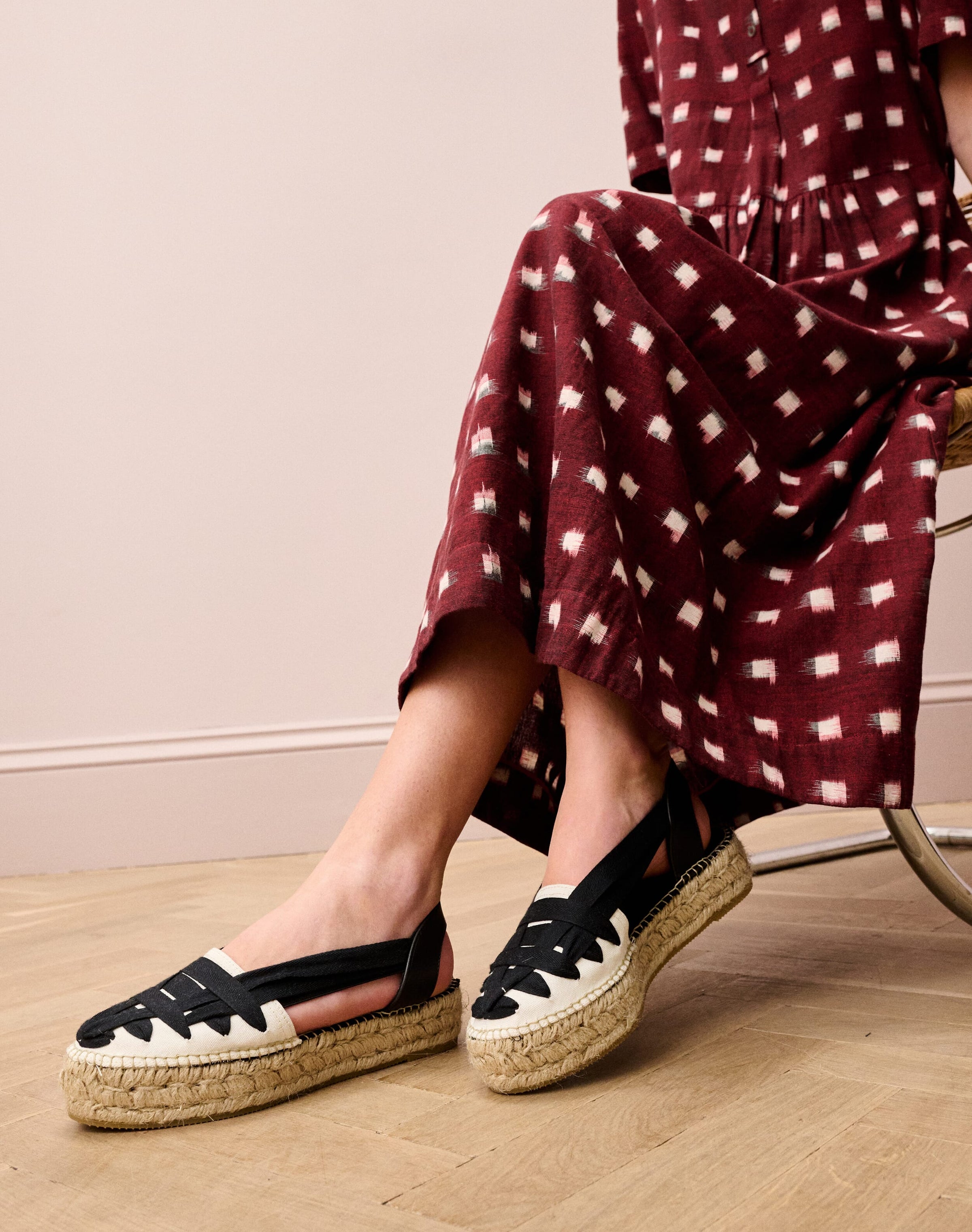 Canvas Ribbon Espadrilles