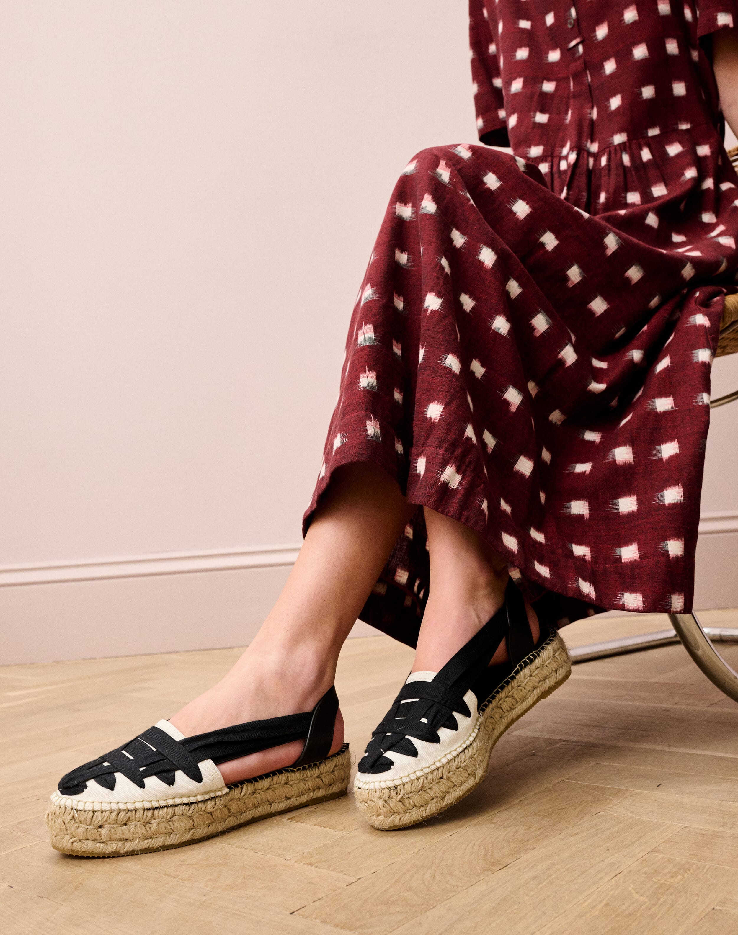 Canvas Ribbon Espadrilles
