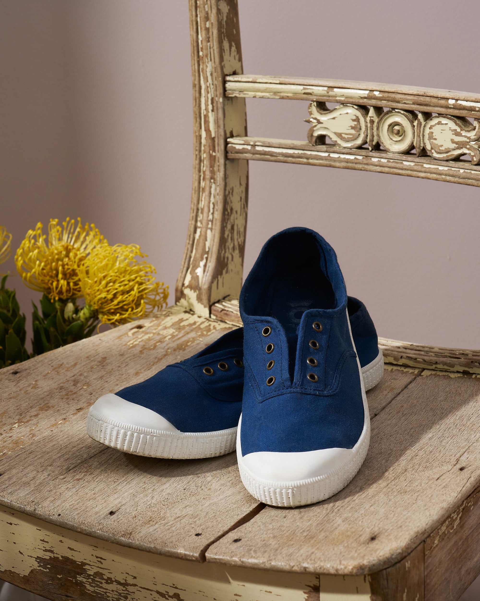 Eyelet Slip On Gym Shoes